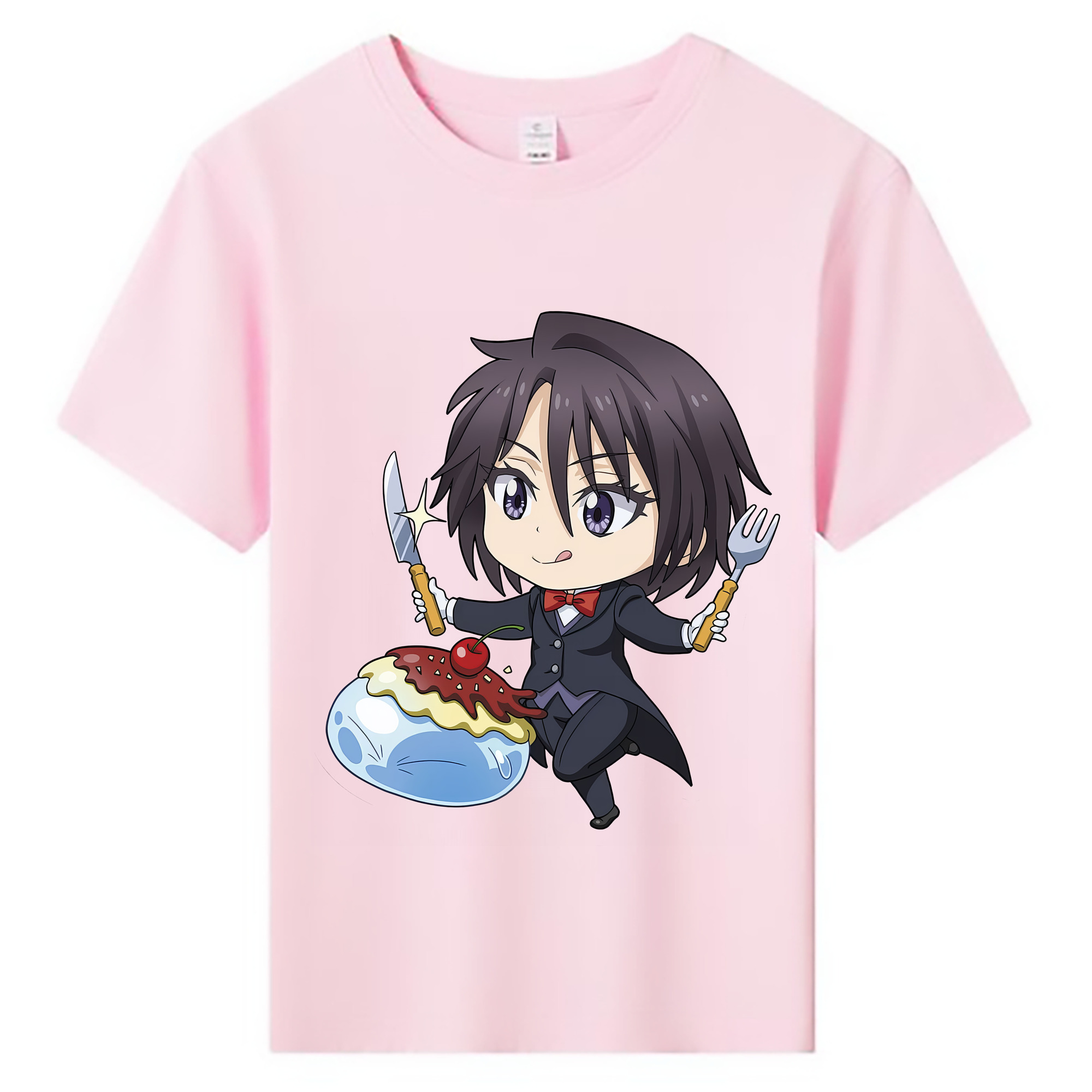 （画像用） 転スラ Regarding Reincarnated to Slime 綿100％キッズTシャツ（フロントプリント）