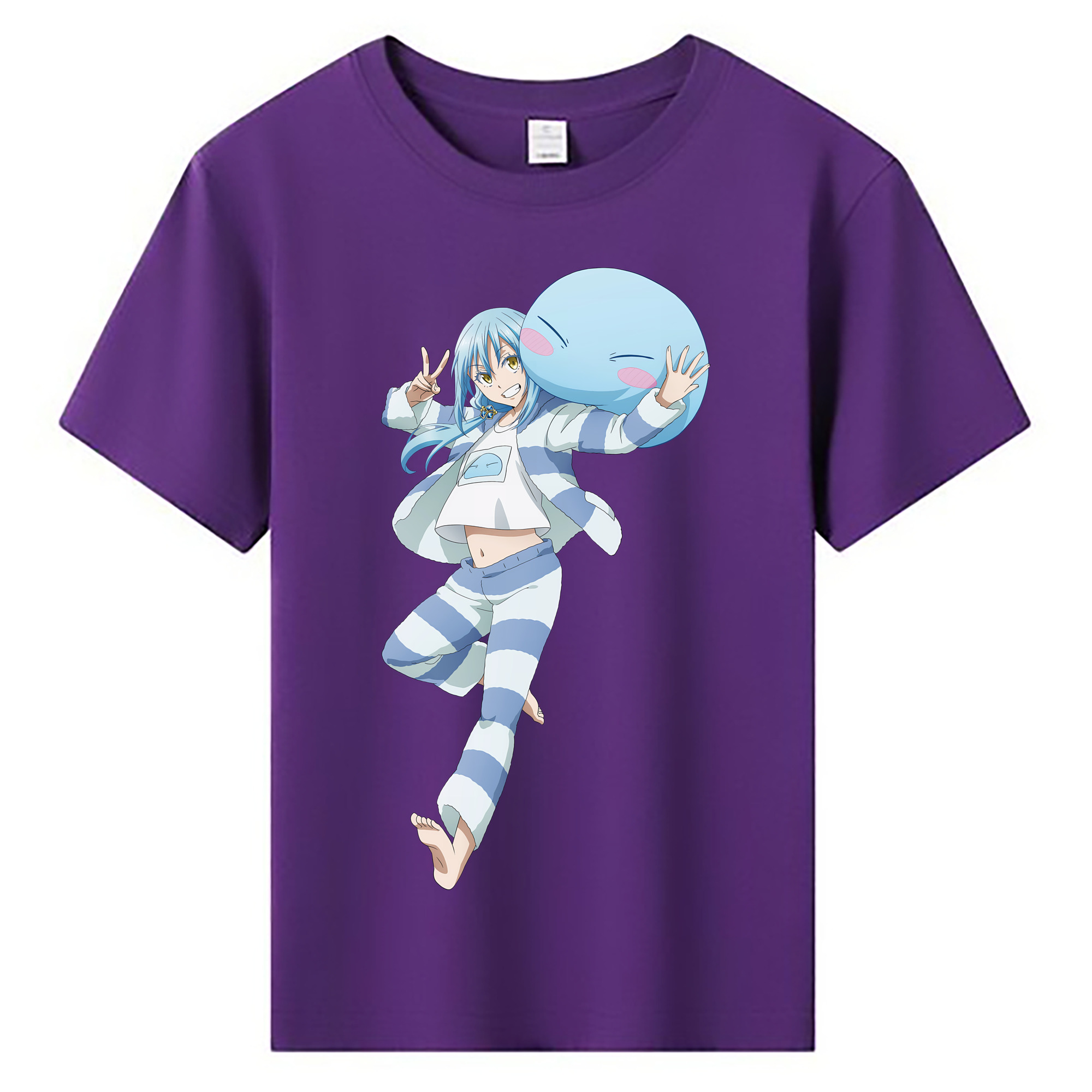 （画像用） 転スラ Regarding Reincarnated to Slime 綿100％キッズTシャツ（フロントプリント）