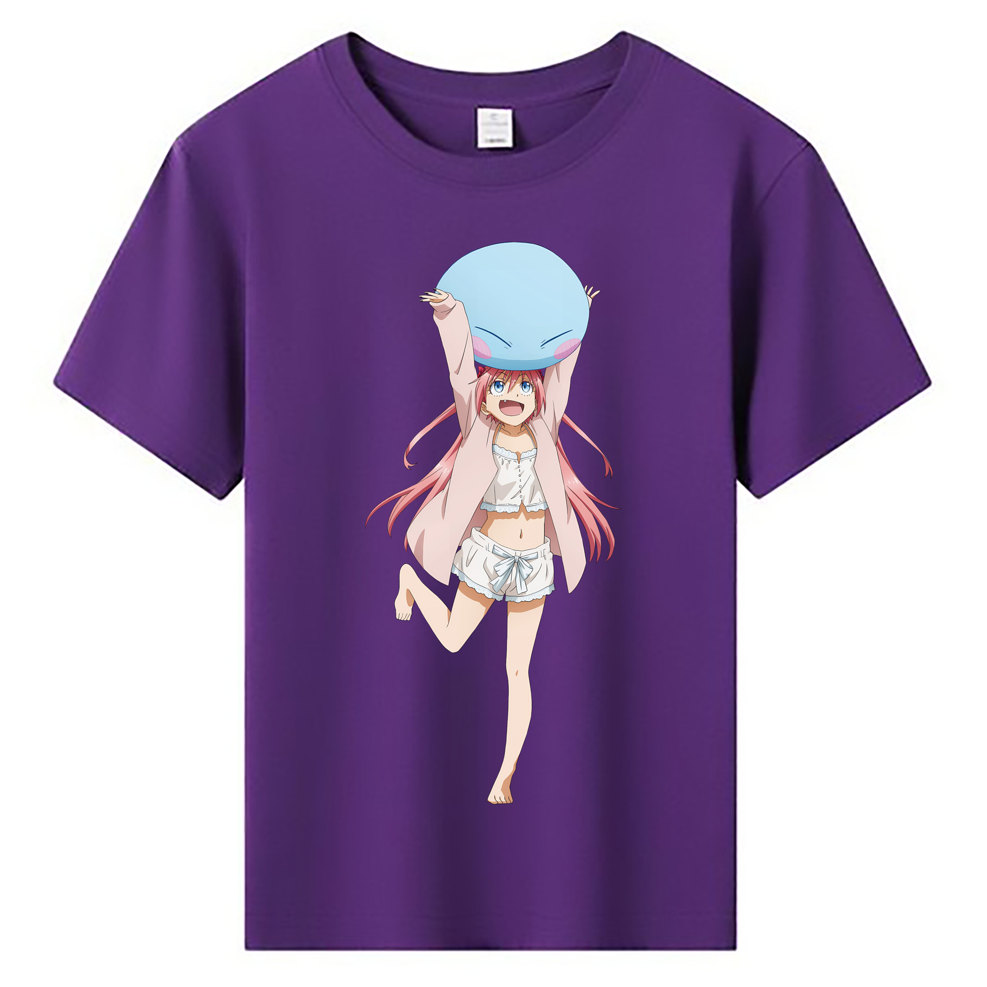 （画像用） 転スラ Regarding Reincarnated to Slime 綿100％キッズTシャツ（フロントプリント）