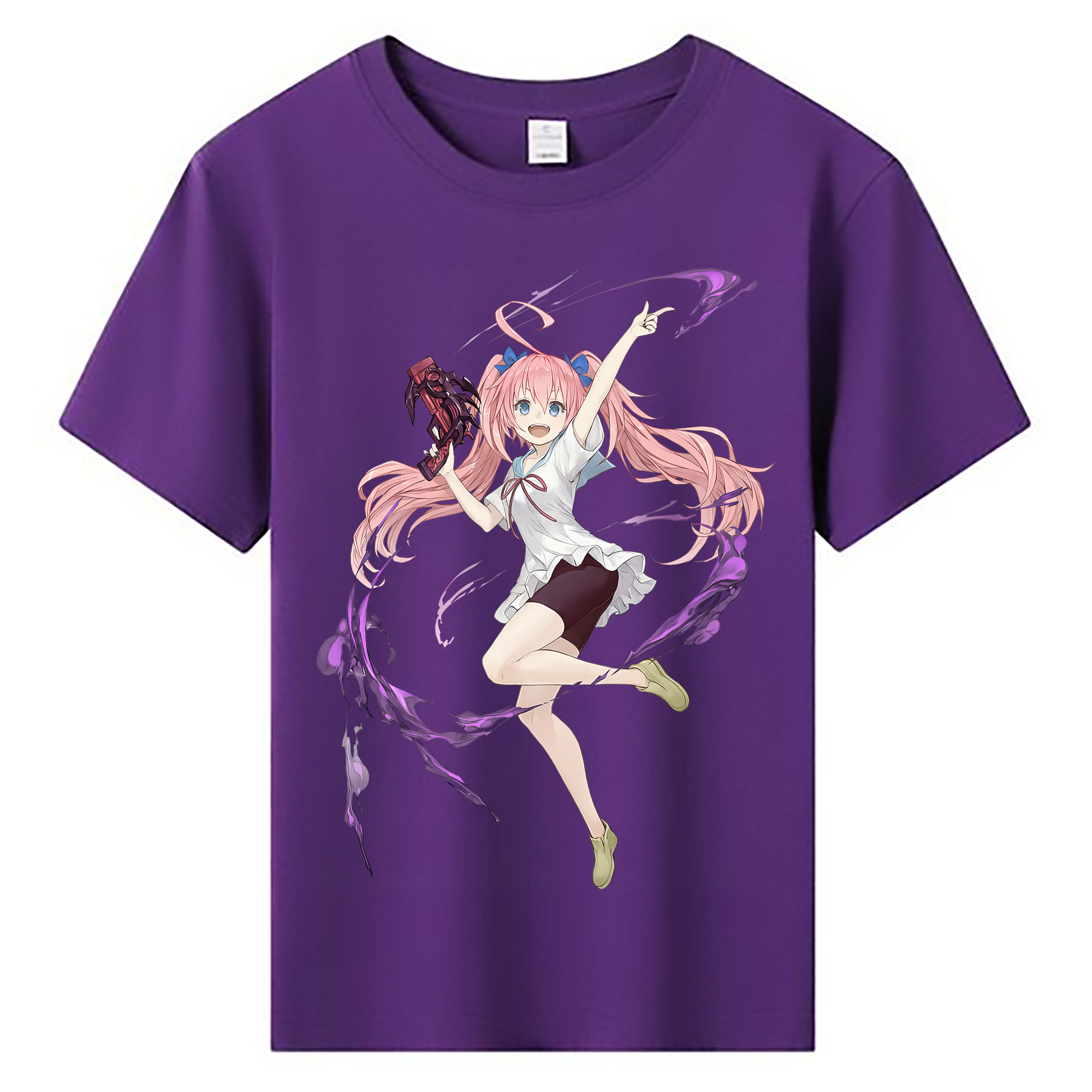 （画像用） 転スラ Regarding Reincarnated to Slime 綿100％キッズTシャツ（フロントプリント）