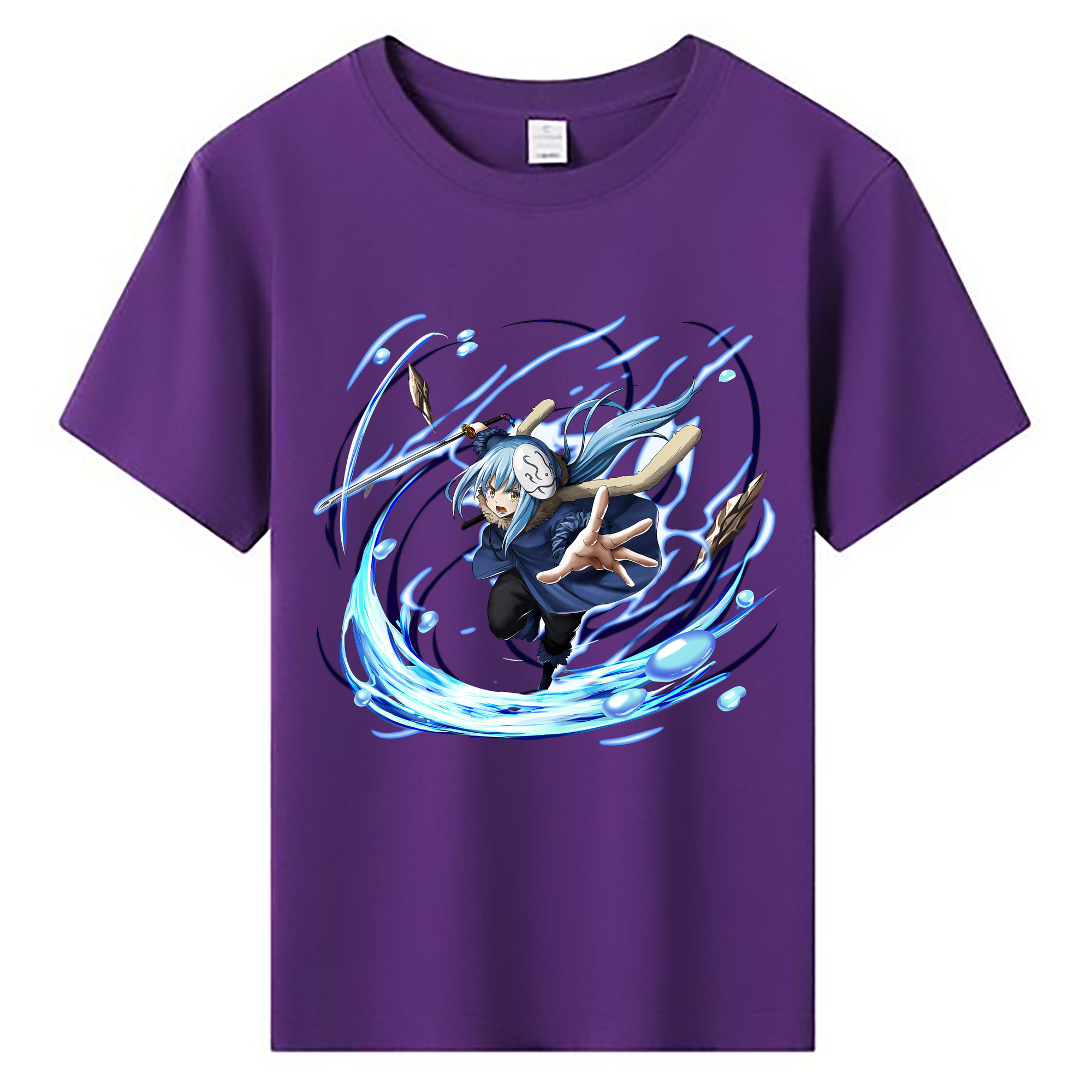 （画像用） 転スラ Regarding Reincarnated to Slime 綿100％キッズTシャツ（フロントプリント）