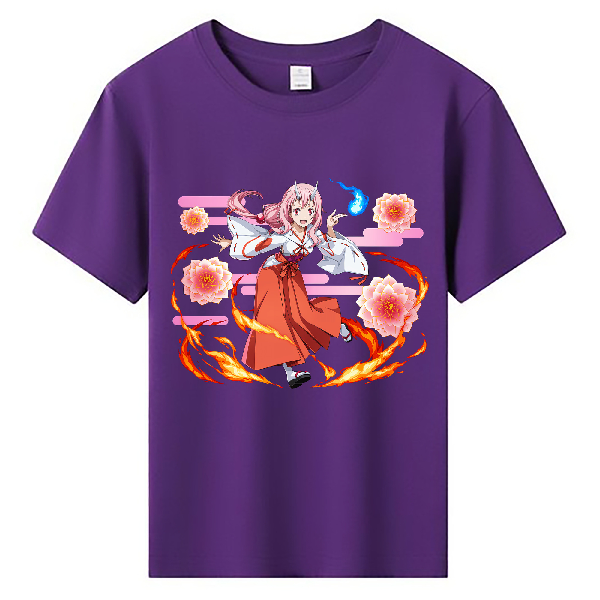 （画像用） 転スラ Regarding Reincarnated to Slime 綿100％キッズTシャツ（フロントプリント）