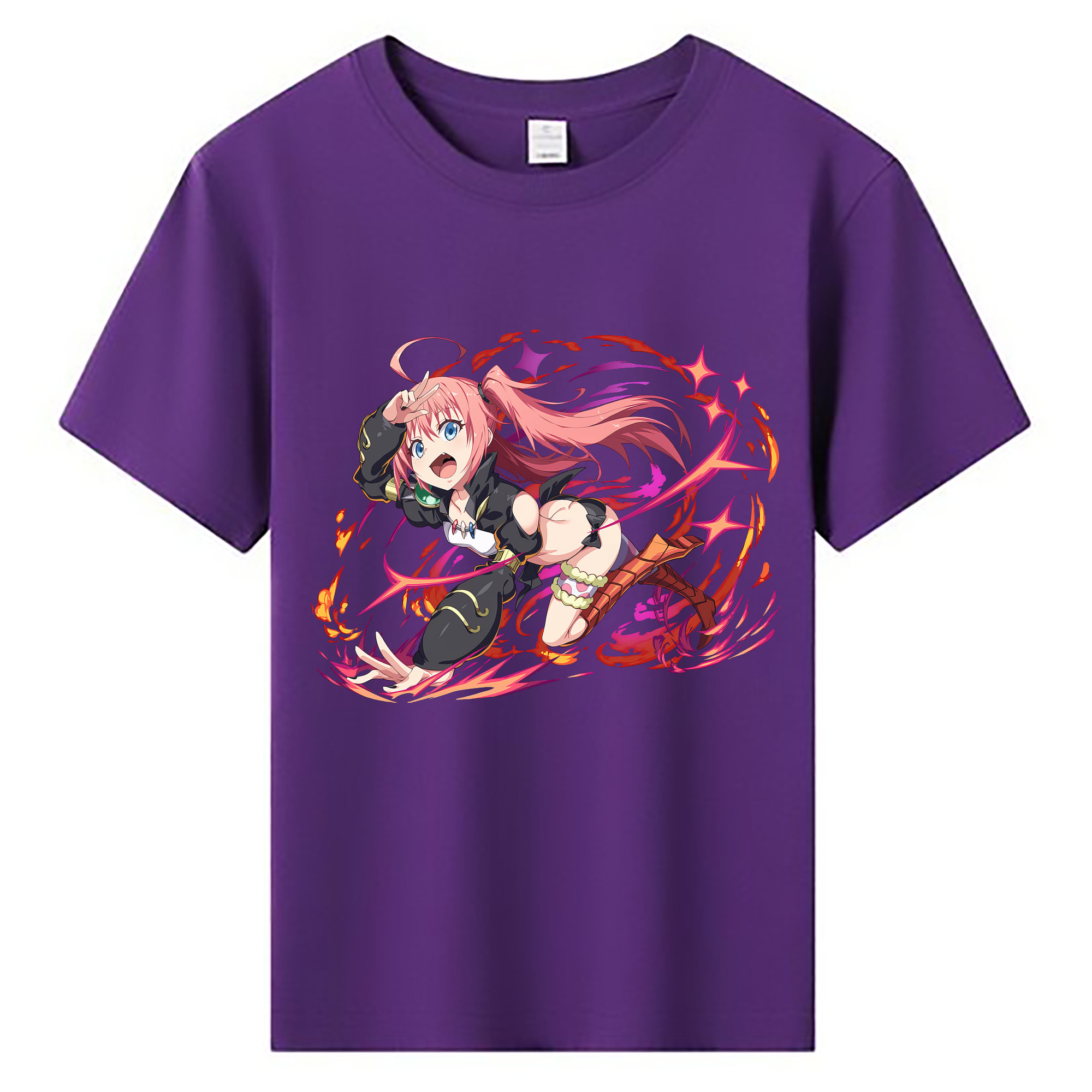 （画像用） 転スラ Regarding Reincarnated to Slime 綿100％キッズTシャツ（フロントプリント）