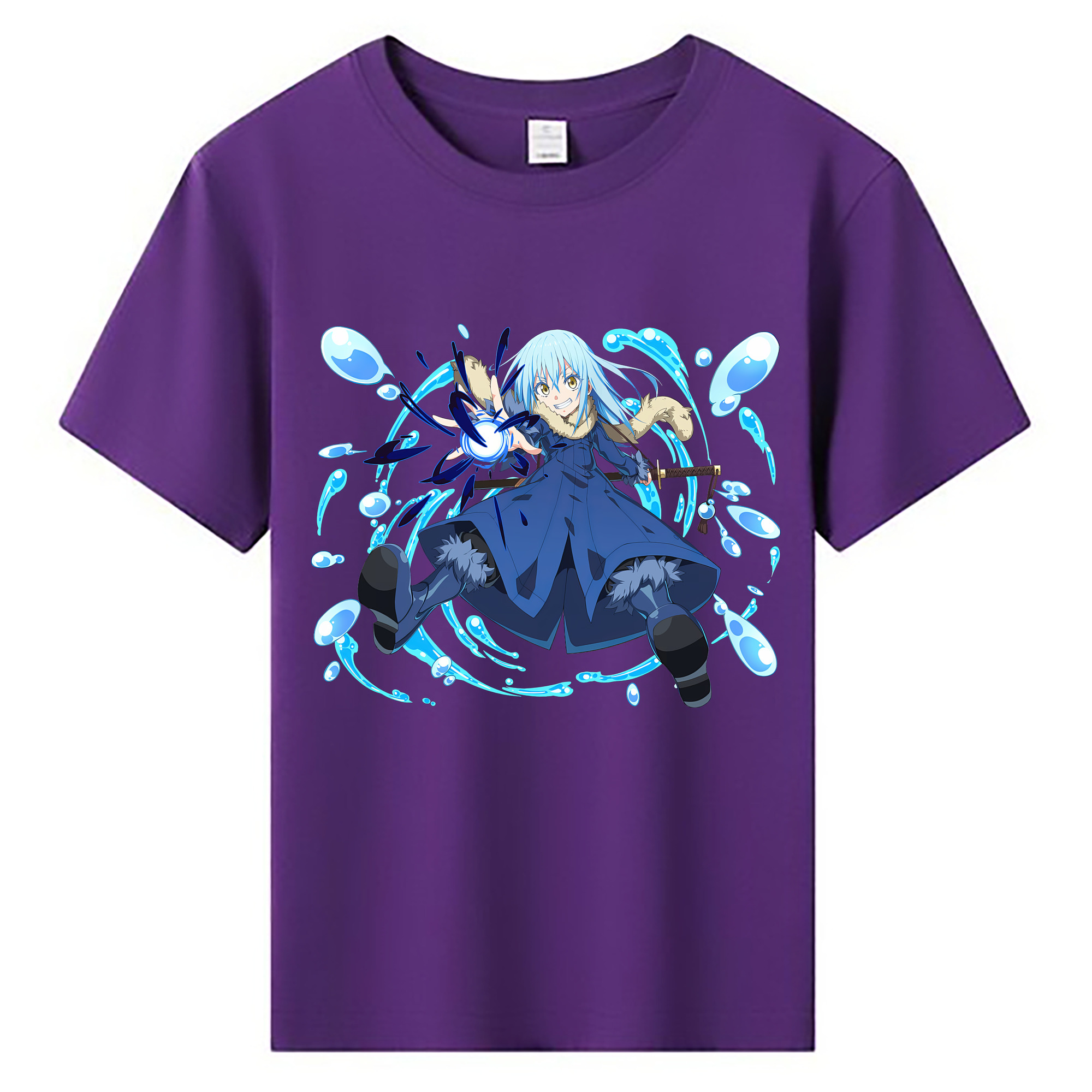 （画像用） 転スラ Regarding Reincarnated to Slime 綿100％キッズTシャツ（フロントプリント）