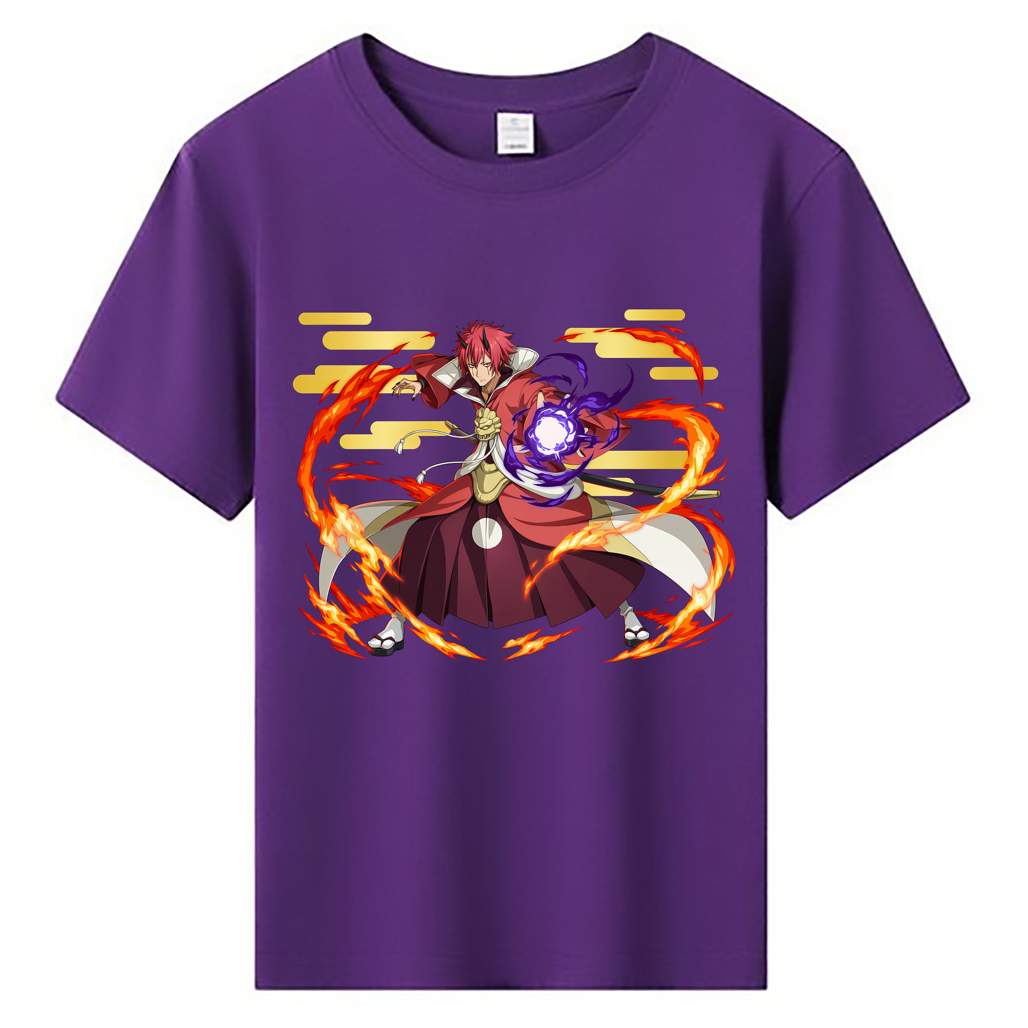 （画像用） 転スラ Regarding Reincarnated to Slime 綿100％キッズTシャツ（フロントプリント）