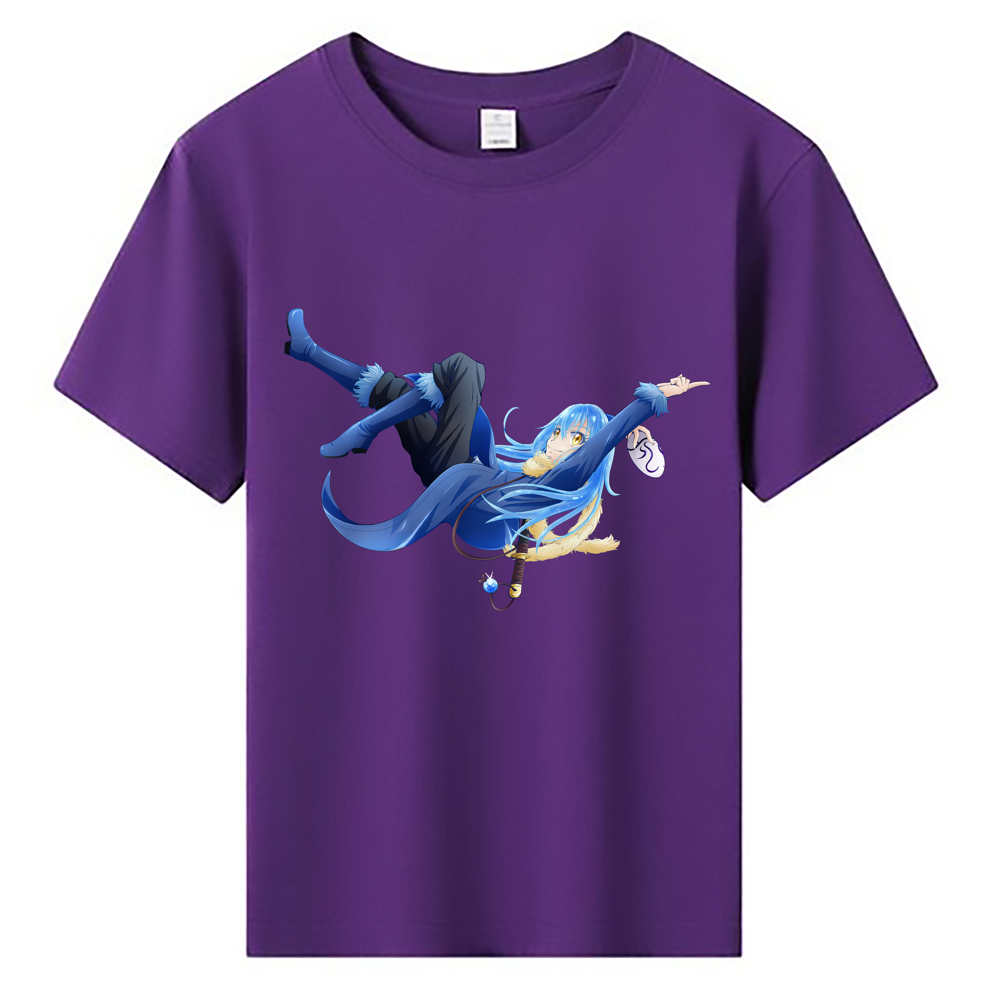 （画像用） 転スラ Regarding Reincarnated to Slime 綿100％キッズTシャツ（フロントプリント）