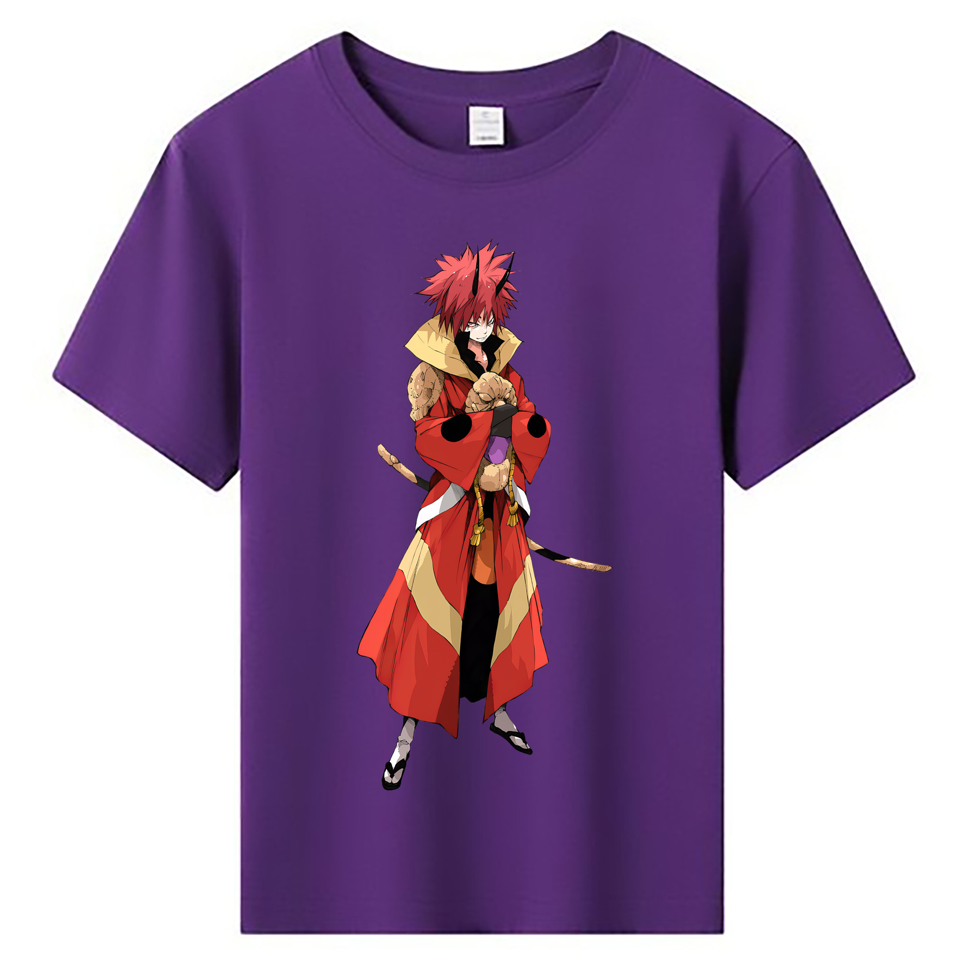 （画像用） 転スラ Regarding Reincarnated to Slime 綿100％キッズTシャツ（フロントプリント）