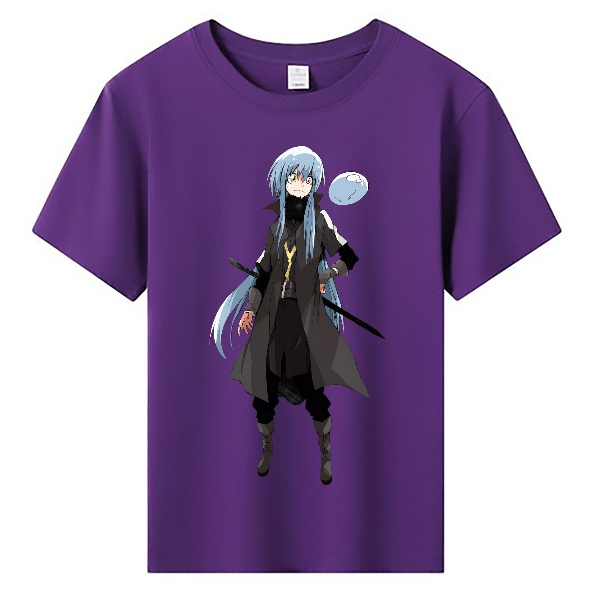 （画像用） 転スラ Regarding Reincarnated to Slime 綿100％キッズTシャツ（フロントプリント）