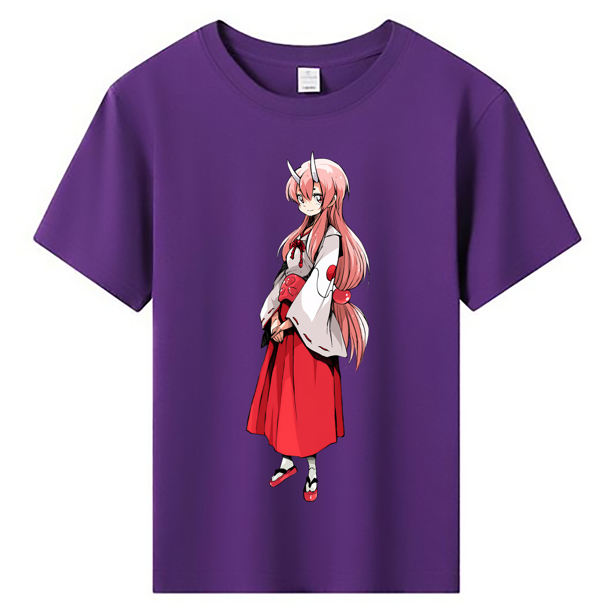 （画像用） 転スラ Regarding Reincarnated to Slime 綿100％キッズTシャツ（フロントプリント）