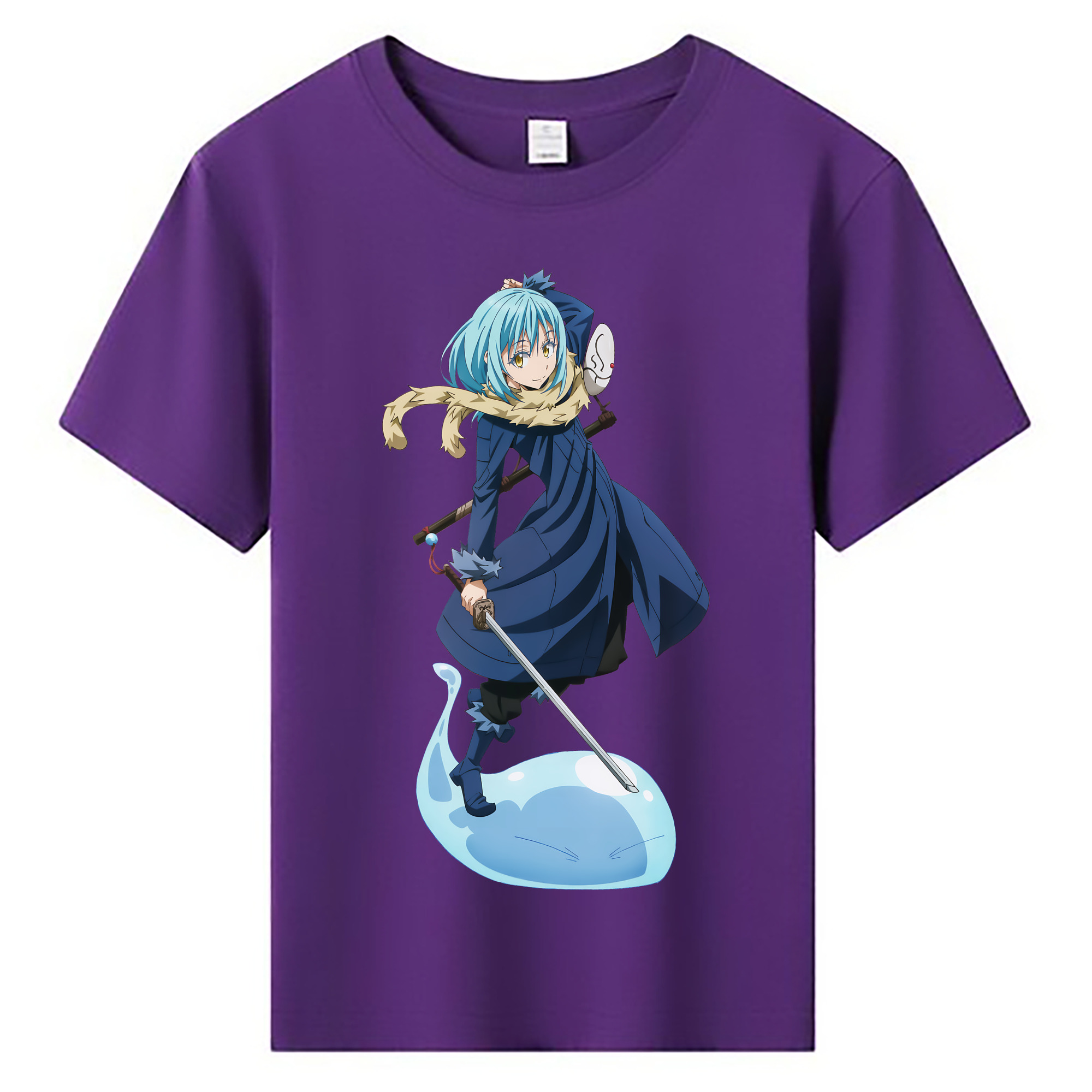 （画像用） 転スラ Regarding Reincarnated to Slime 綿100％キッズTシャツ（フロントプリント）