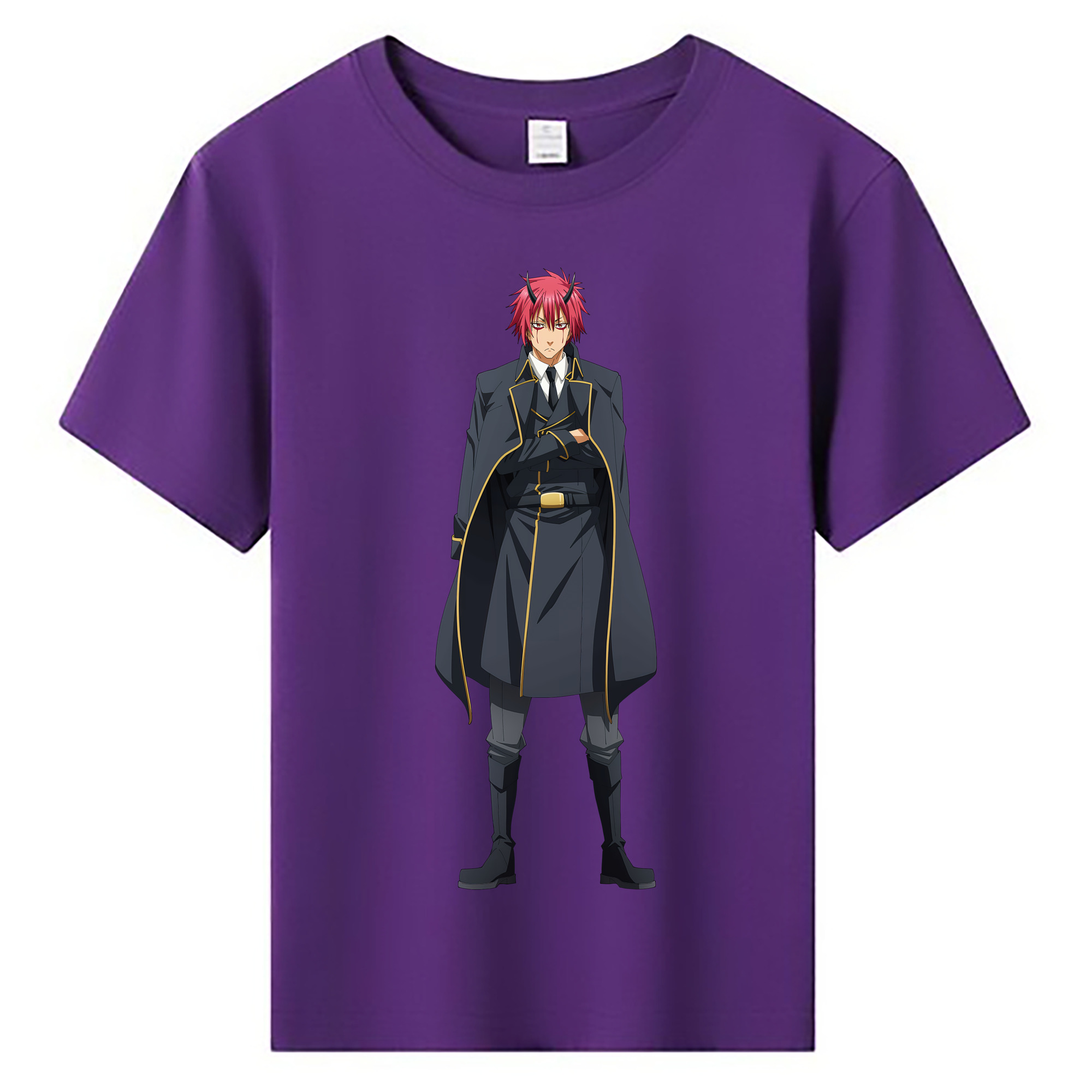 （画像用） 転スラ Regarding Reincarnated to Slime 綿100％キッズTシャツ（フロントプリント）
