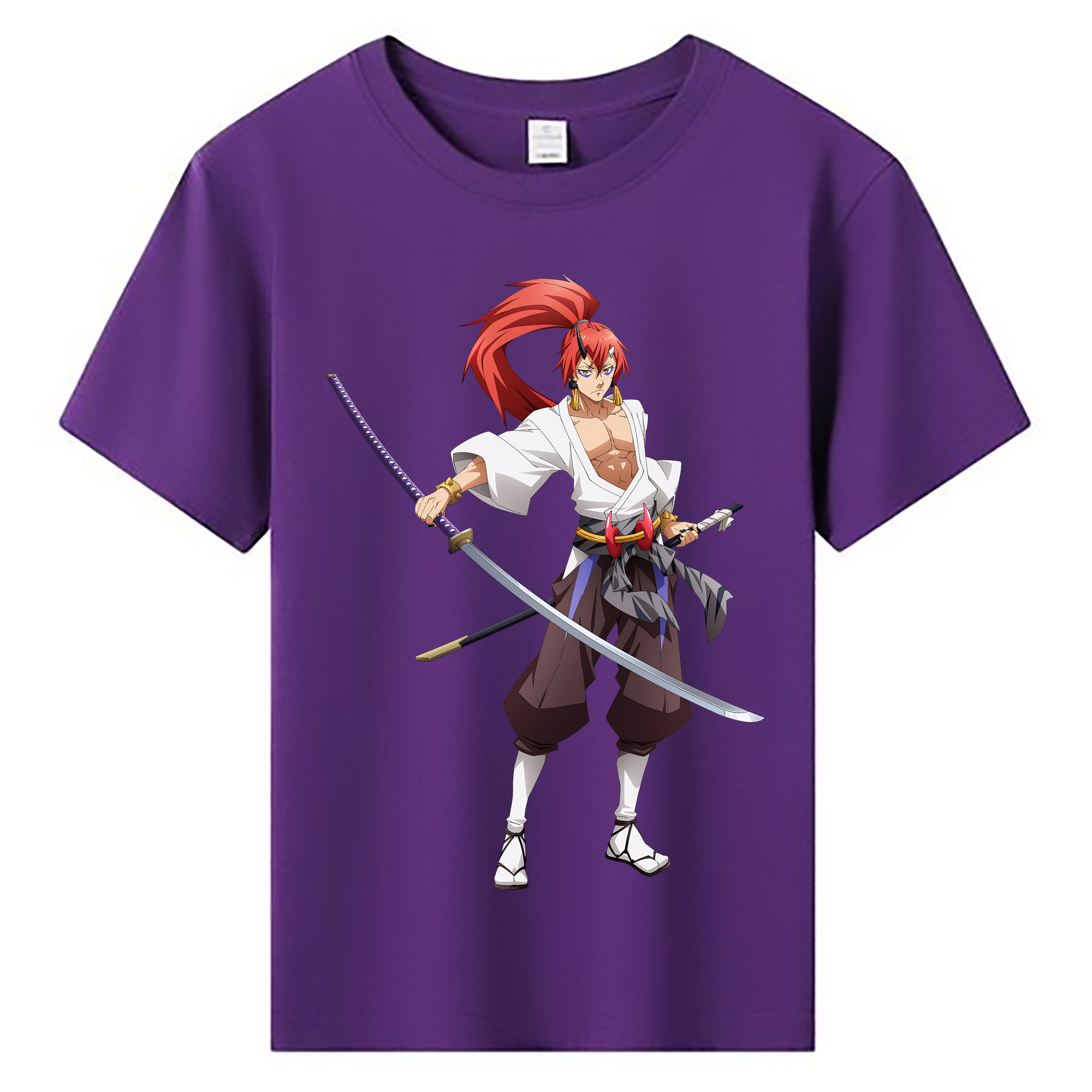 （画像用） 転スラ Regarding Reincarnated to Slime 綿100％キッズTシャツ（フロントプリント）