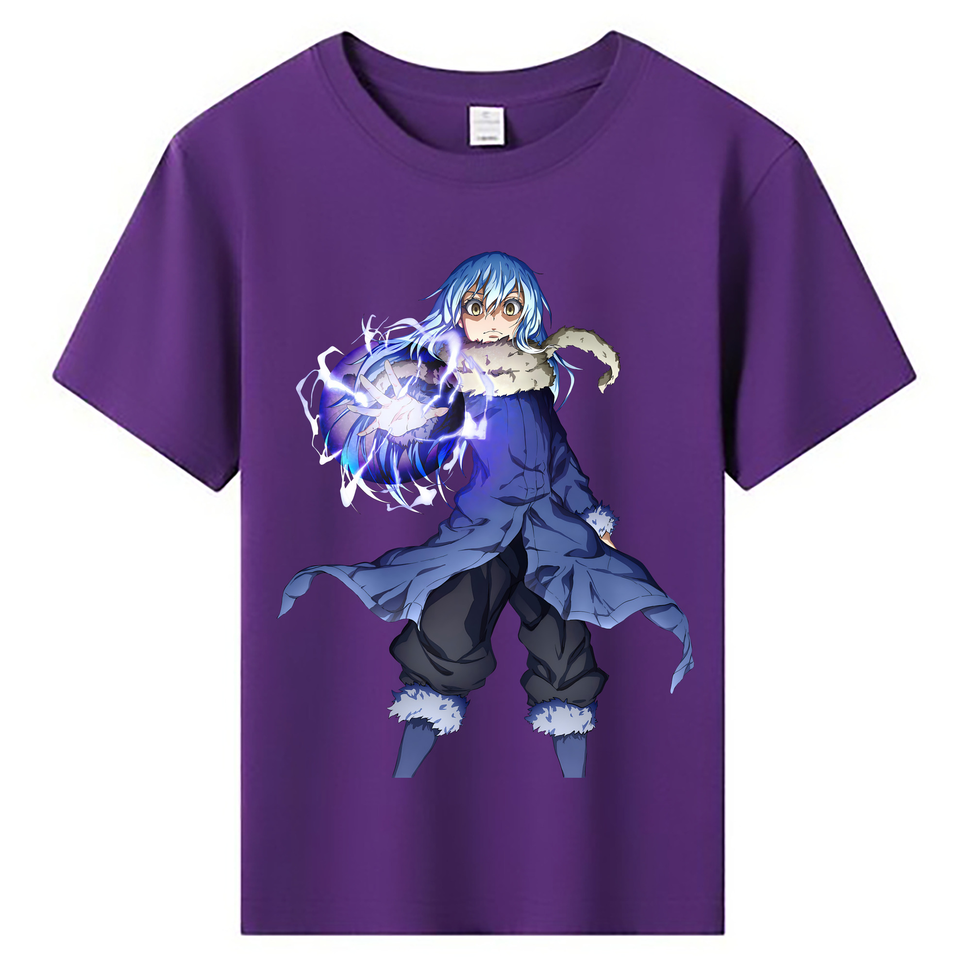（画像用） 転スラ Regarding Reincarnated to Slime 綿100％キッズTシャツ（フロントプリント）