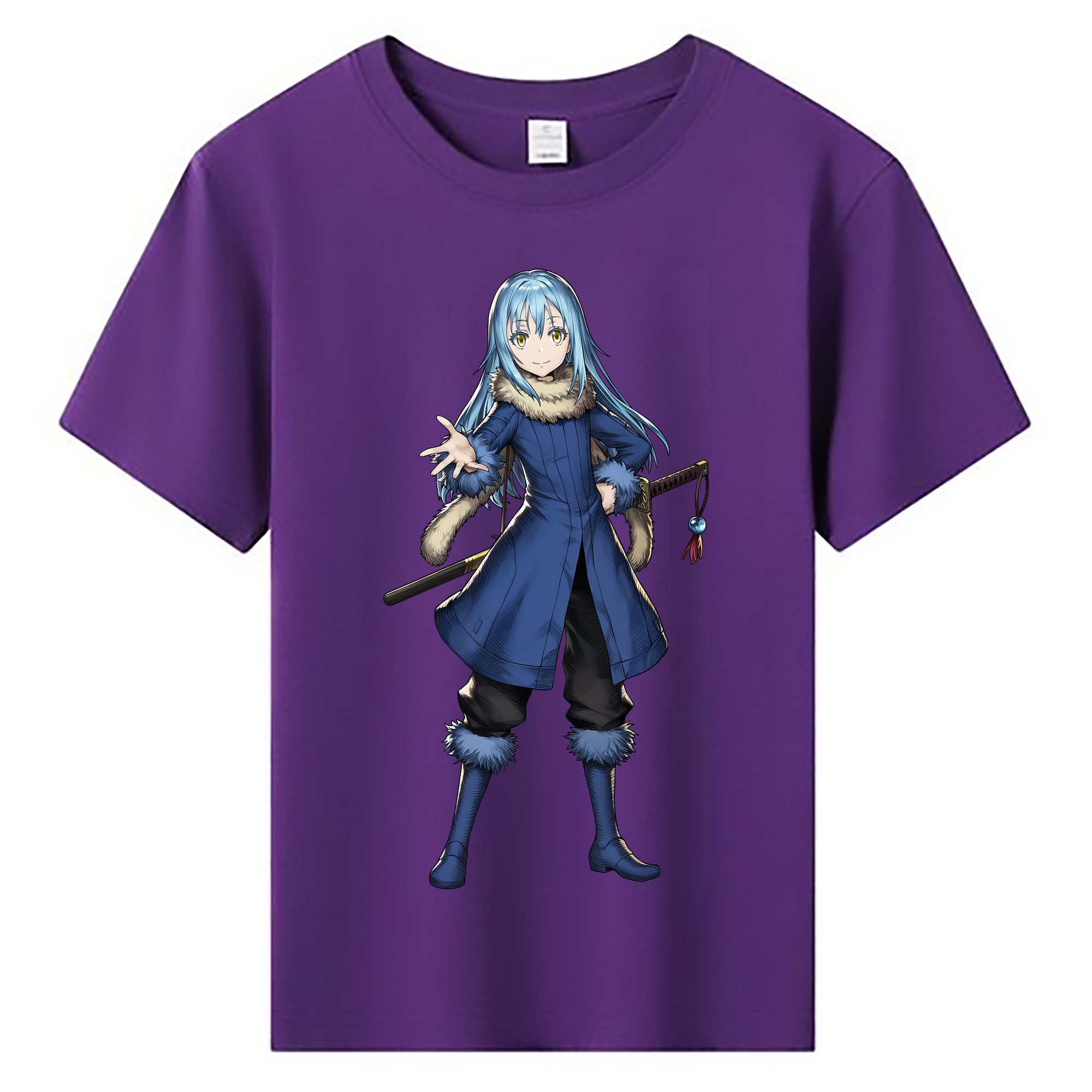 （画像用） 転スラ Regarding Reincarnated to Slime 綿100％キッズTシャツ（フロントプリント）