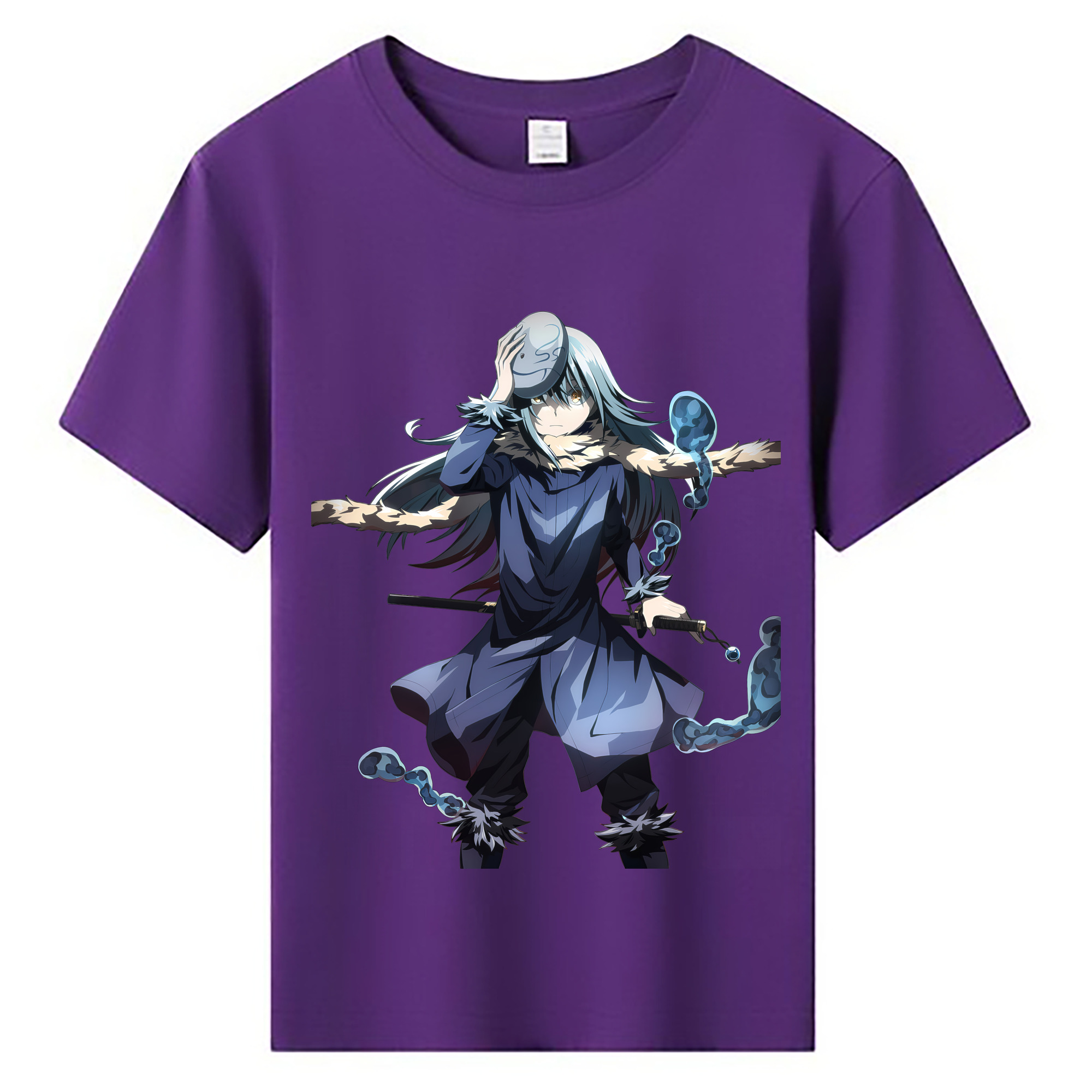 （画像用） 転スラ Regarding Reincarnated to Slime 綿100％キッズTシャツ（フロントプリント）