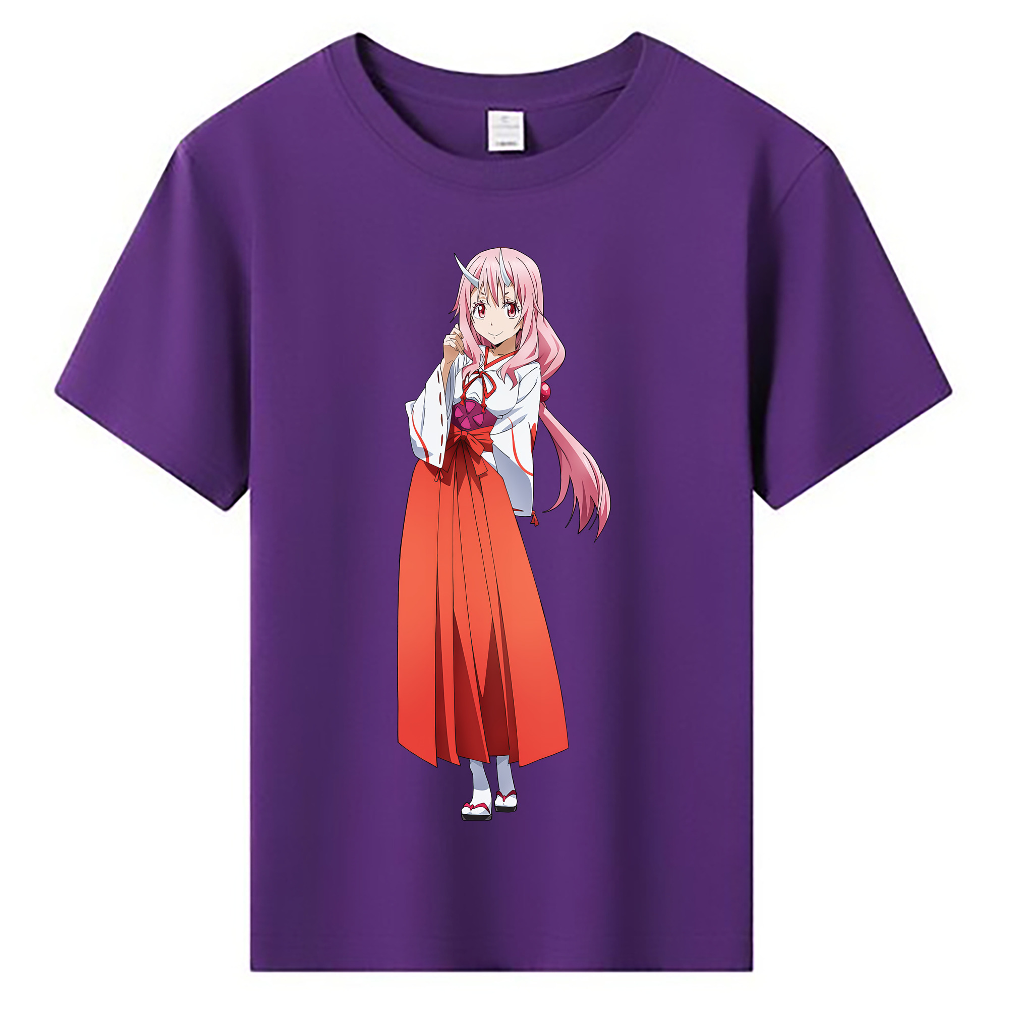 （画像用） 転スラ Regarding Reincarnated to Slime 綿100％キッズTシャツ（フロントプリント）
