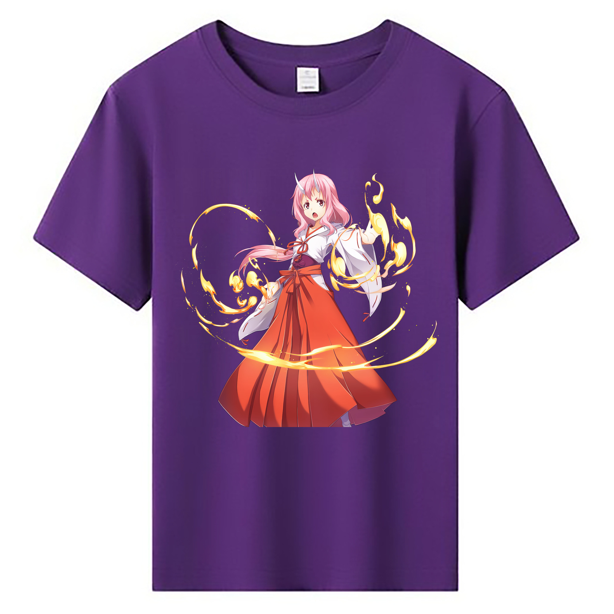 （画像用） 転スラ Regarding Reincarnated to Slime 綿100％キッズTシャツ（フロントプリント）