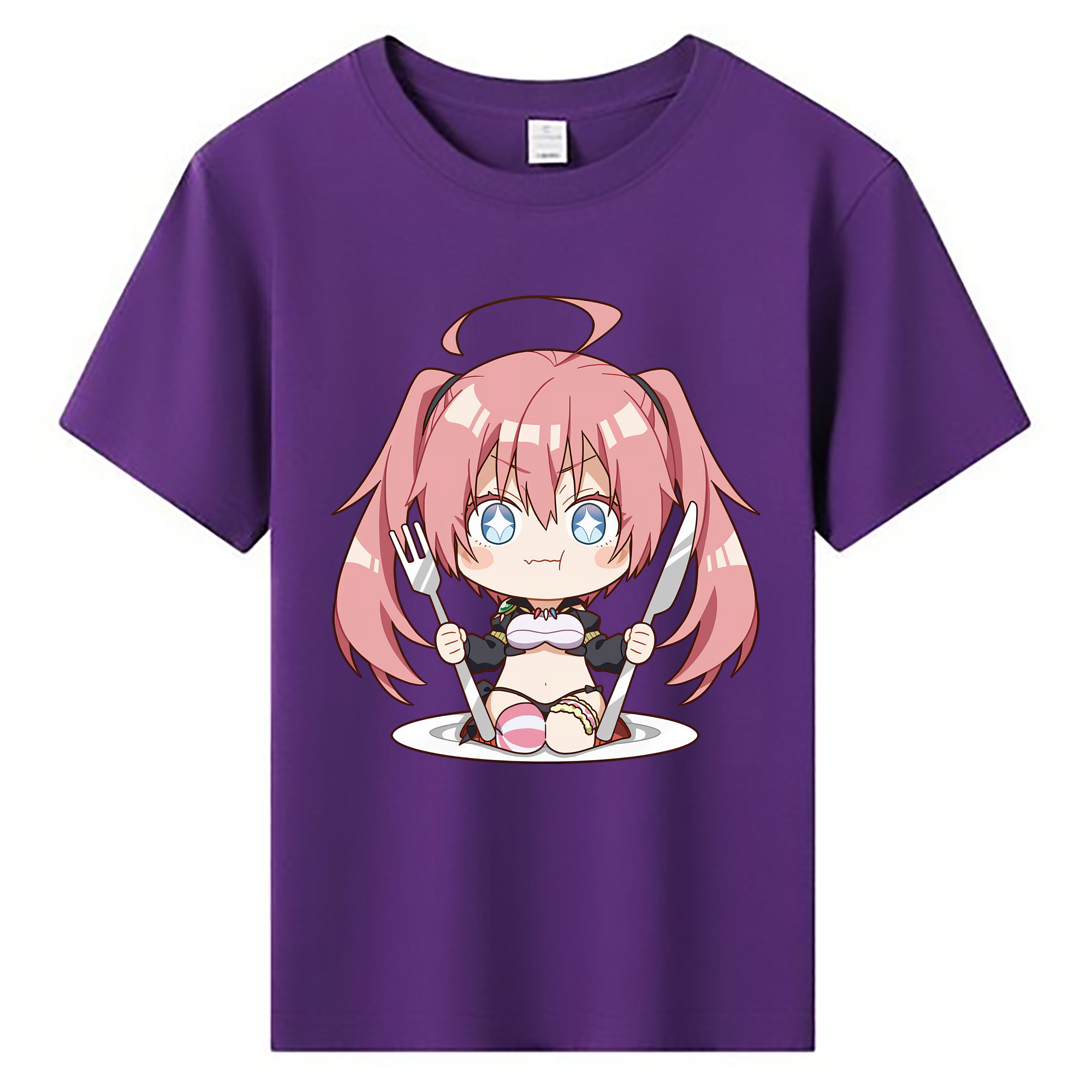 （画像用） 転スラ Regarding Reincarnated to Slime 綿100％キッズTシャツ（フロントプリント）