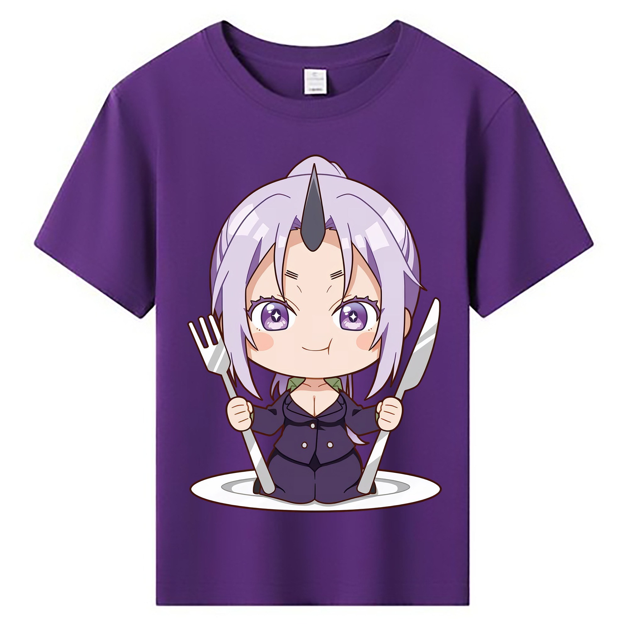 （画像用） 転スラ Regarding Reincarnated to Slime 綿100％キッズTシャツ（フロントプリント）