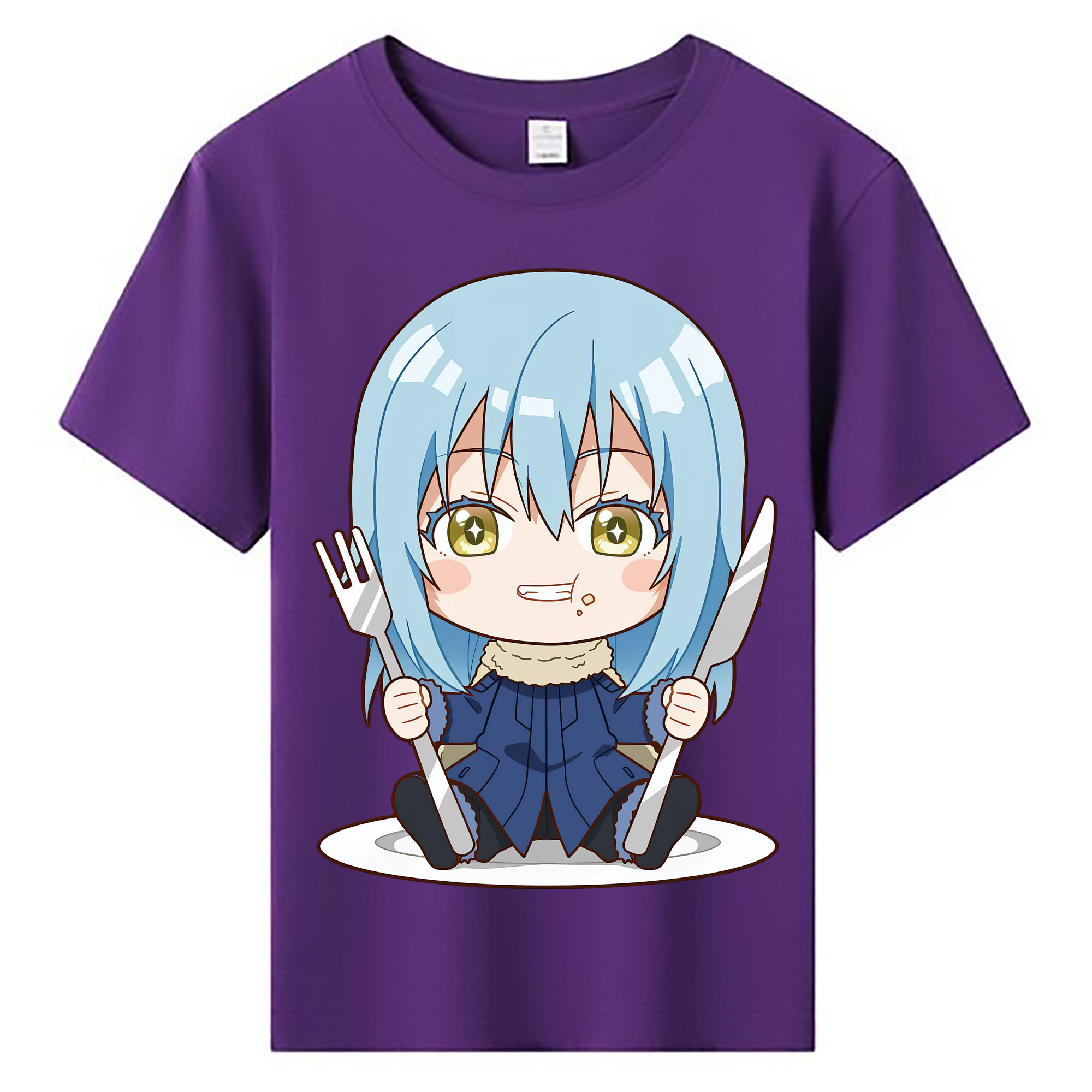（画像用） 転スラ Regarding Reincarnated to Slime 綿100％キッズTシャツ（フロントプリント）