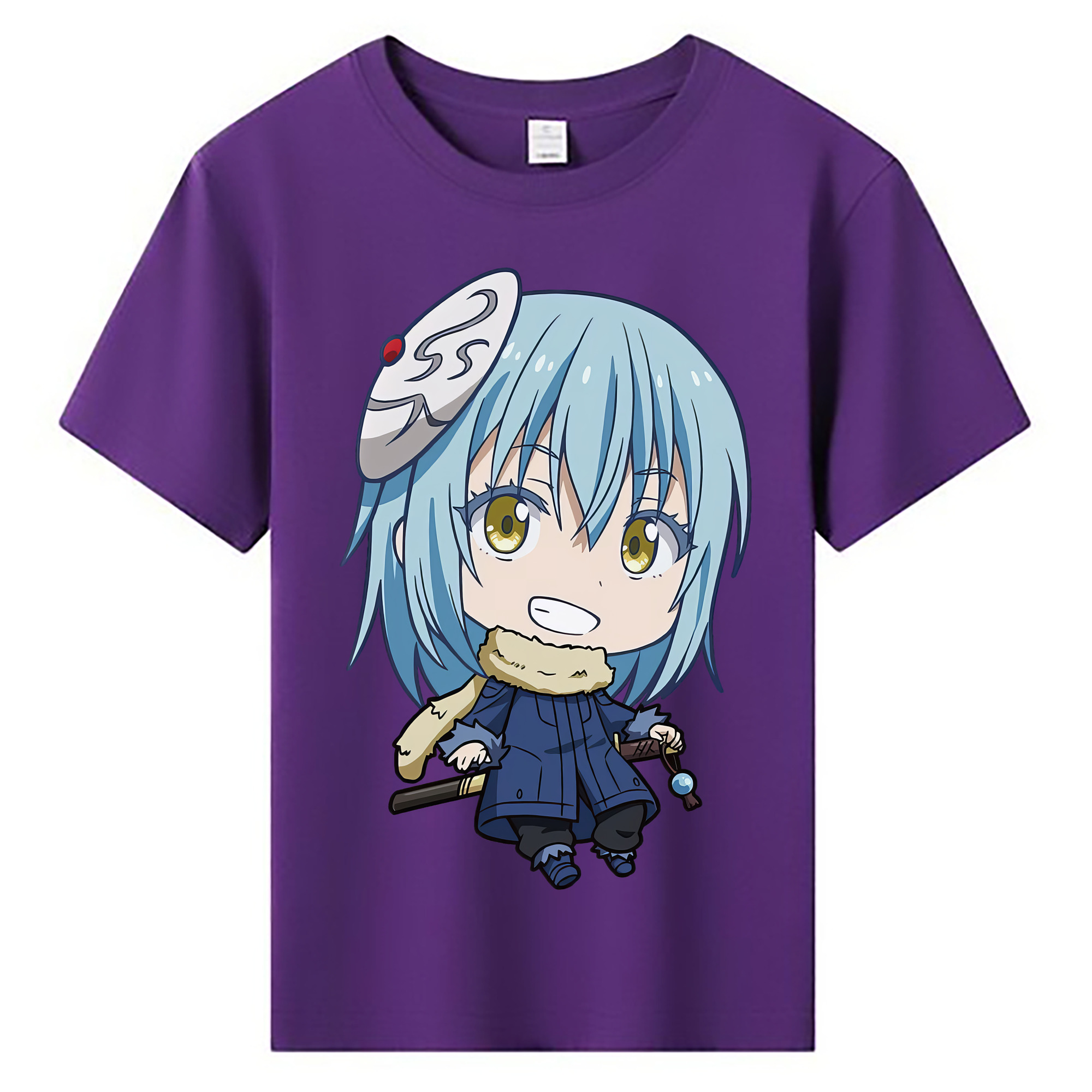 （画像用） 転スラ Regarding Reincarnated to Slime 綿100％キッズTシャツ（フロントプリント）