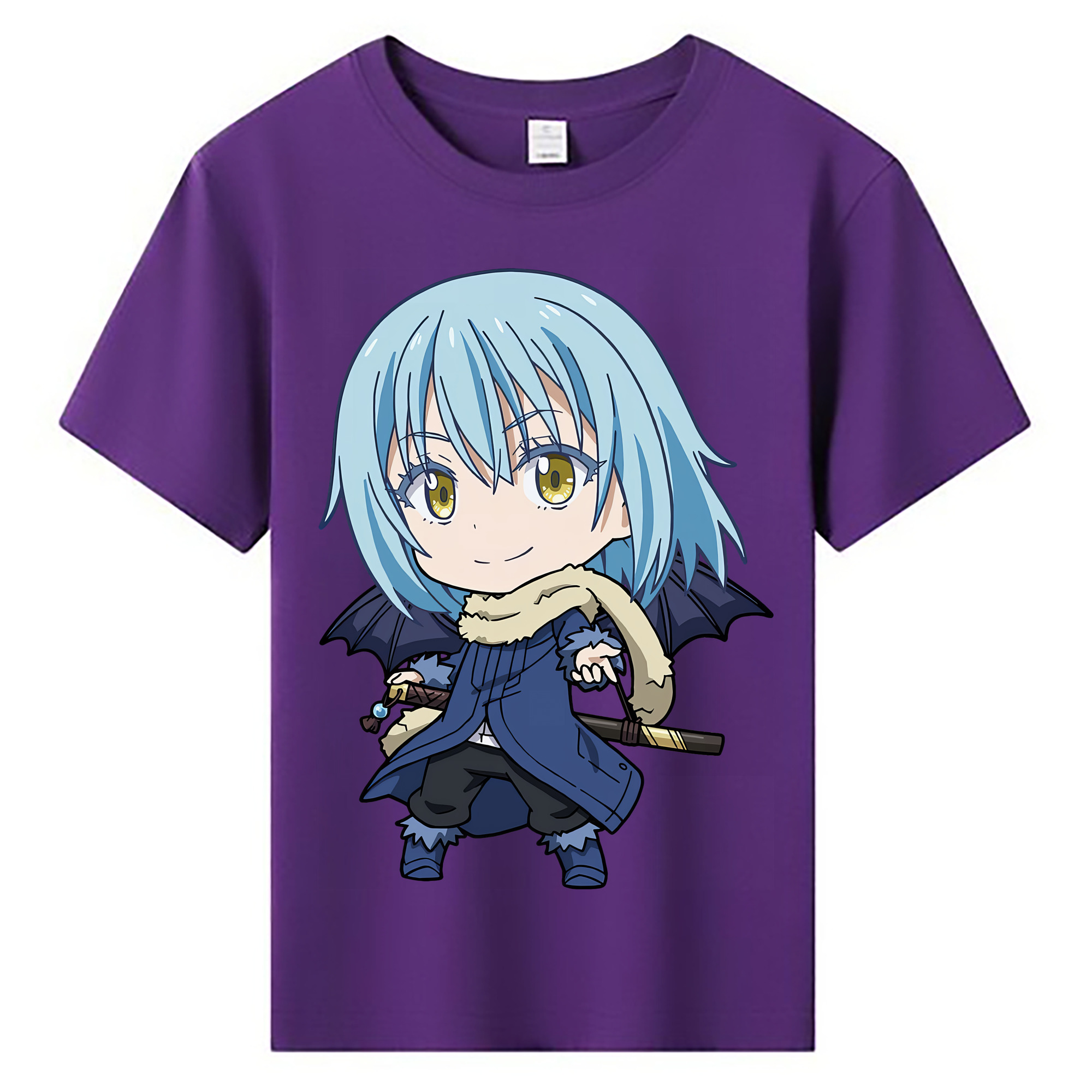 （画像用） 転スラ Regarding Reincarnated to Slime 綿100％キッズTシャツ（フロントプリント）
