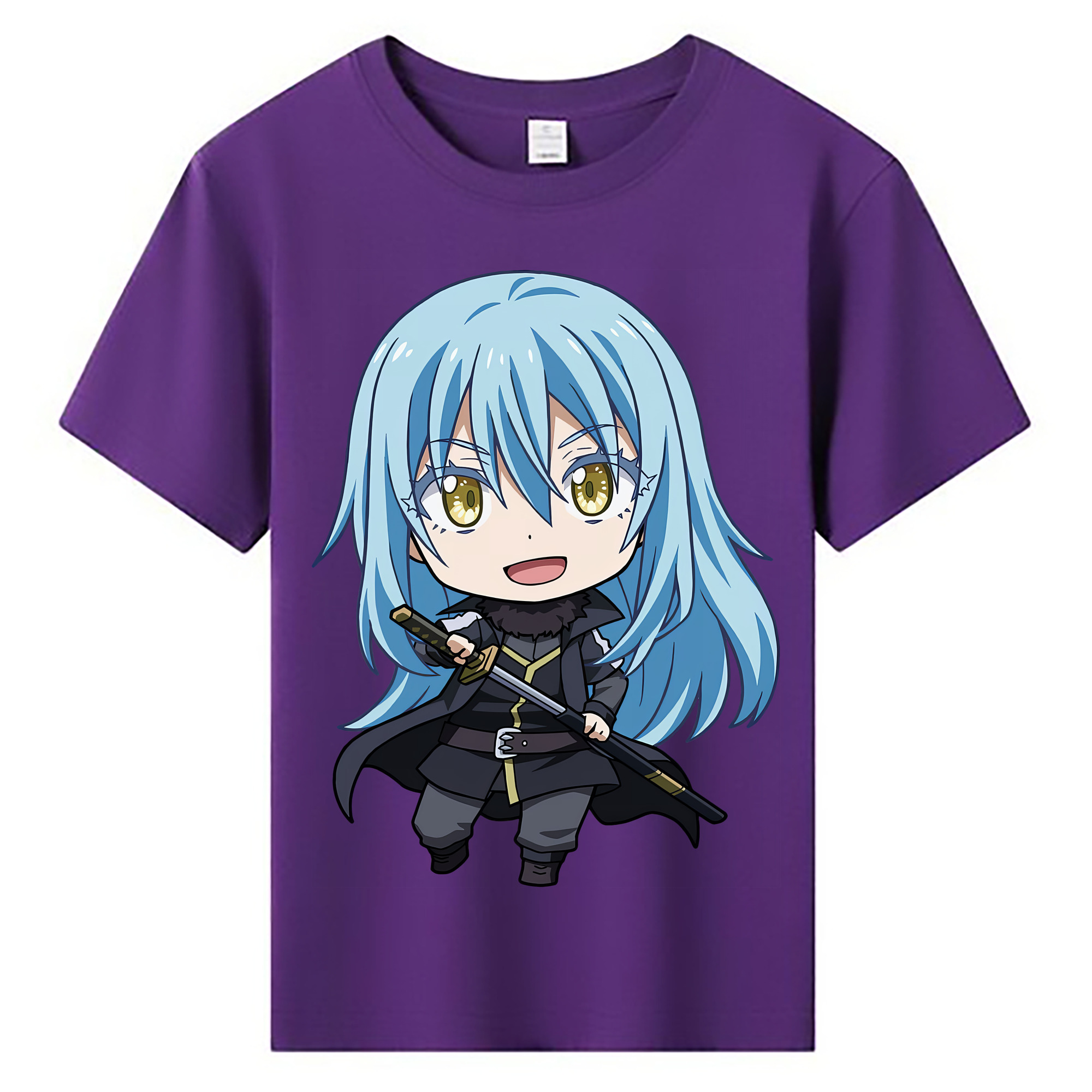 （画像用） 転スラ Regarding Reincarnated to Slime 綿100％キッズTシャツ（フロントプリント）