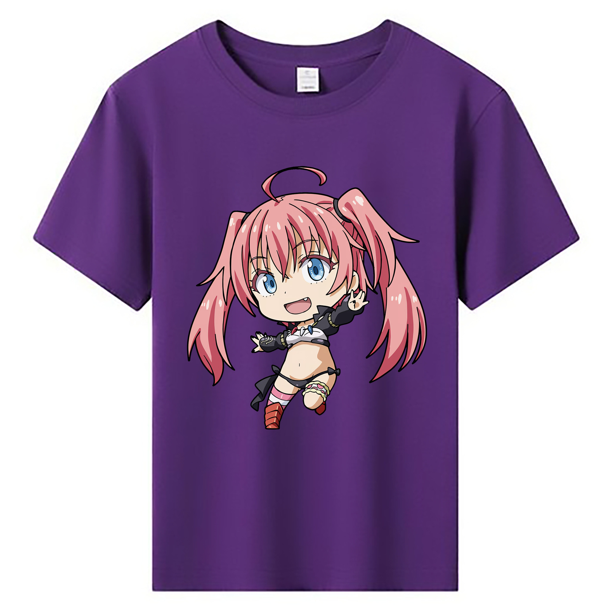 （画像用） 転スラ Regarding Reincarnated to Slime 綿100％キッズTシャツ（フロントプリント）