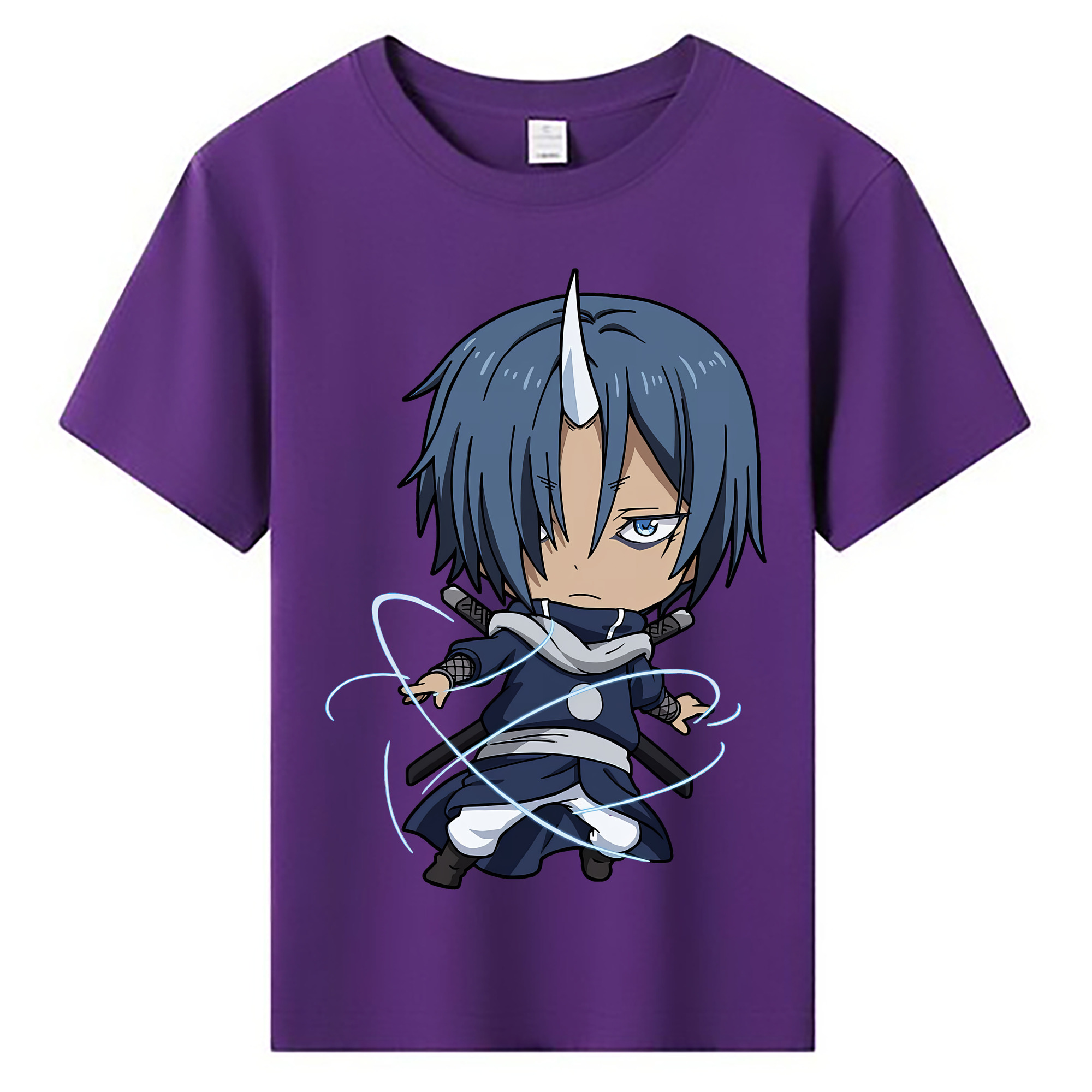 （画像用） 転スラ Regarding Reincarnated to Slime 綿100％キッズTシャツ（フロントプリント）