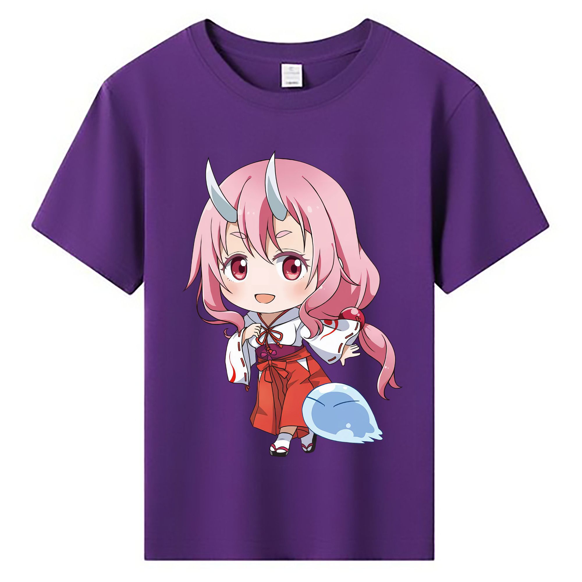 （画像用） 転スラ Regarding Reincarnated to Slime 綿100％キッズTシャツ（フロントプリント）
