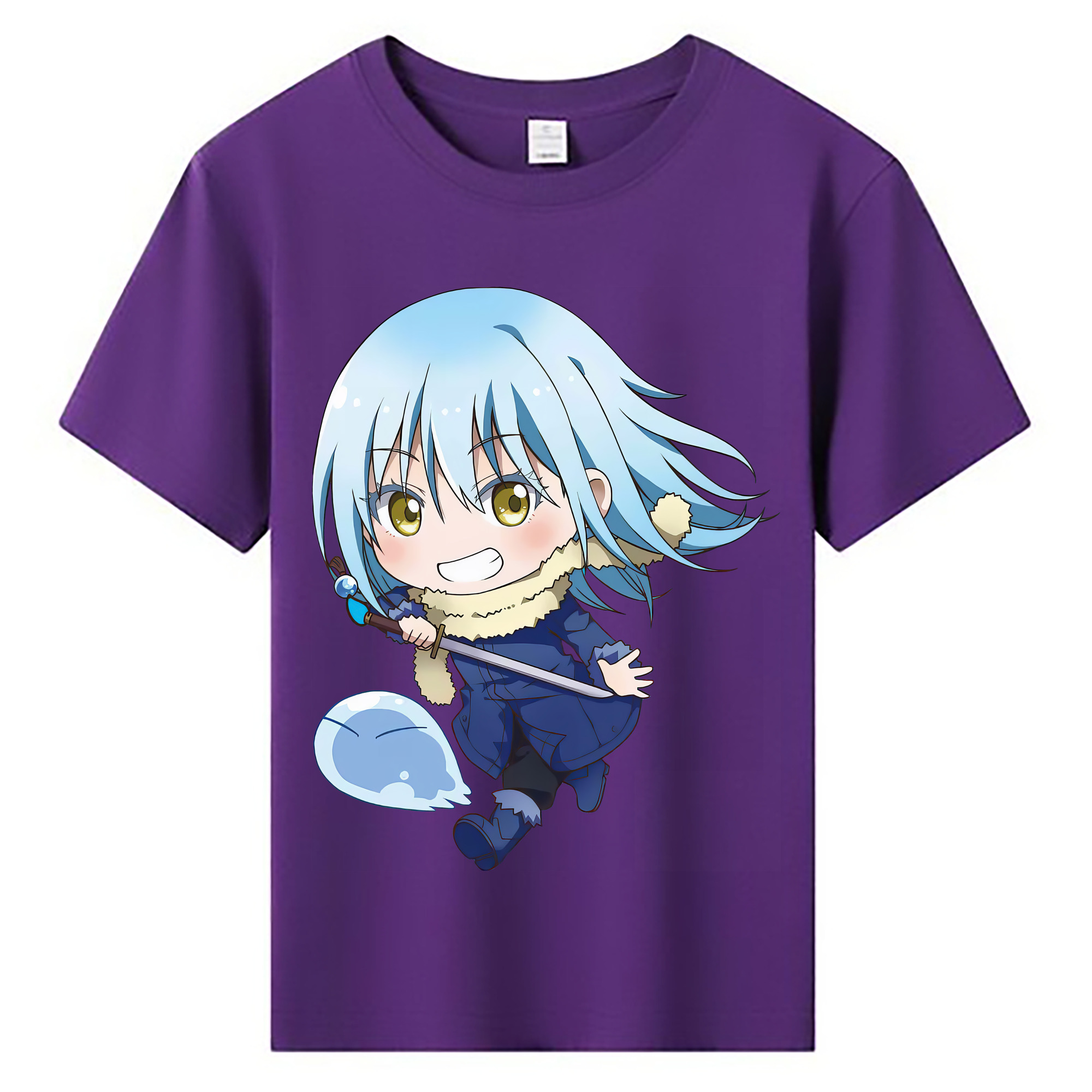 （画像用） 転スラ Regarding Reincarnated to Slime 綿100％キッズTシャツ（フロントプリント）