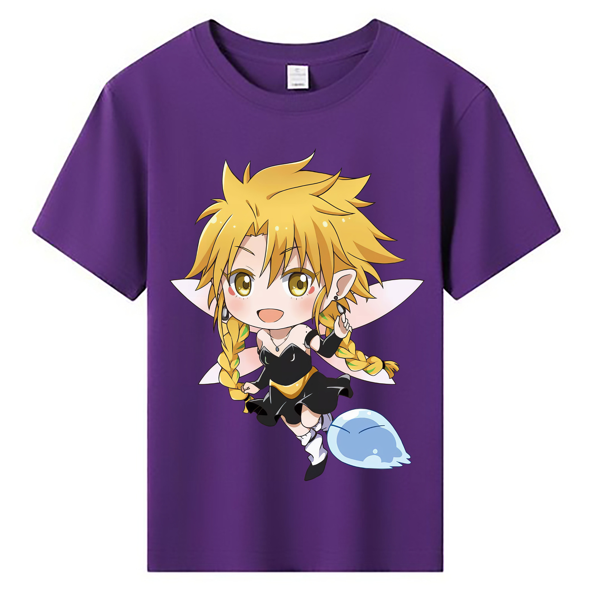 （画像用） 転スラ Regarding Reincarnated to Slime 綿100％キッズTシャツ（フロントプリント）