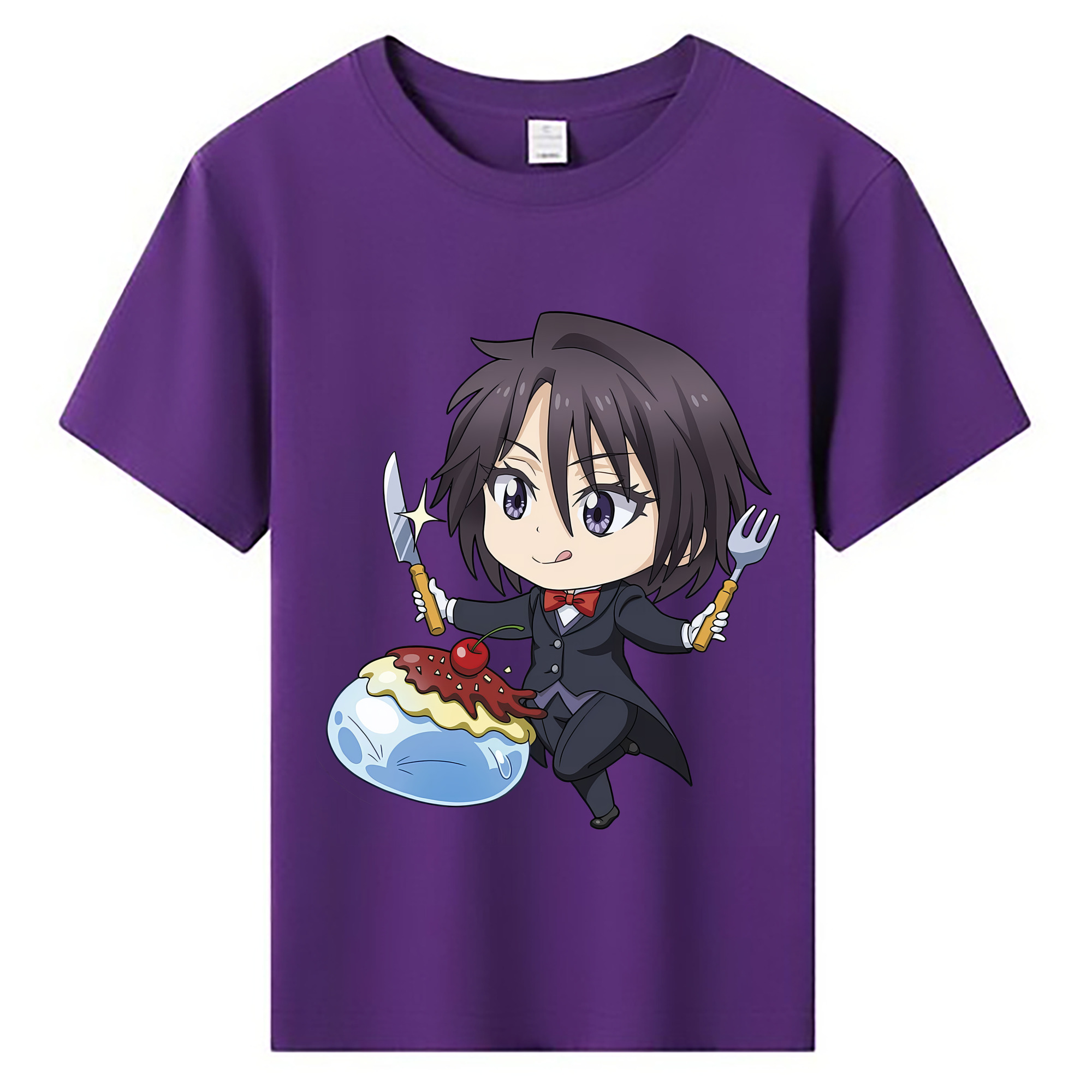 （画像用） 転スラ Regarding Reincarnated to Slime 綿100％キッズTシャツ（フロントプリント）