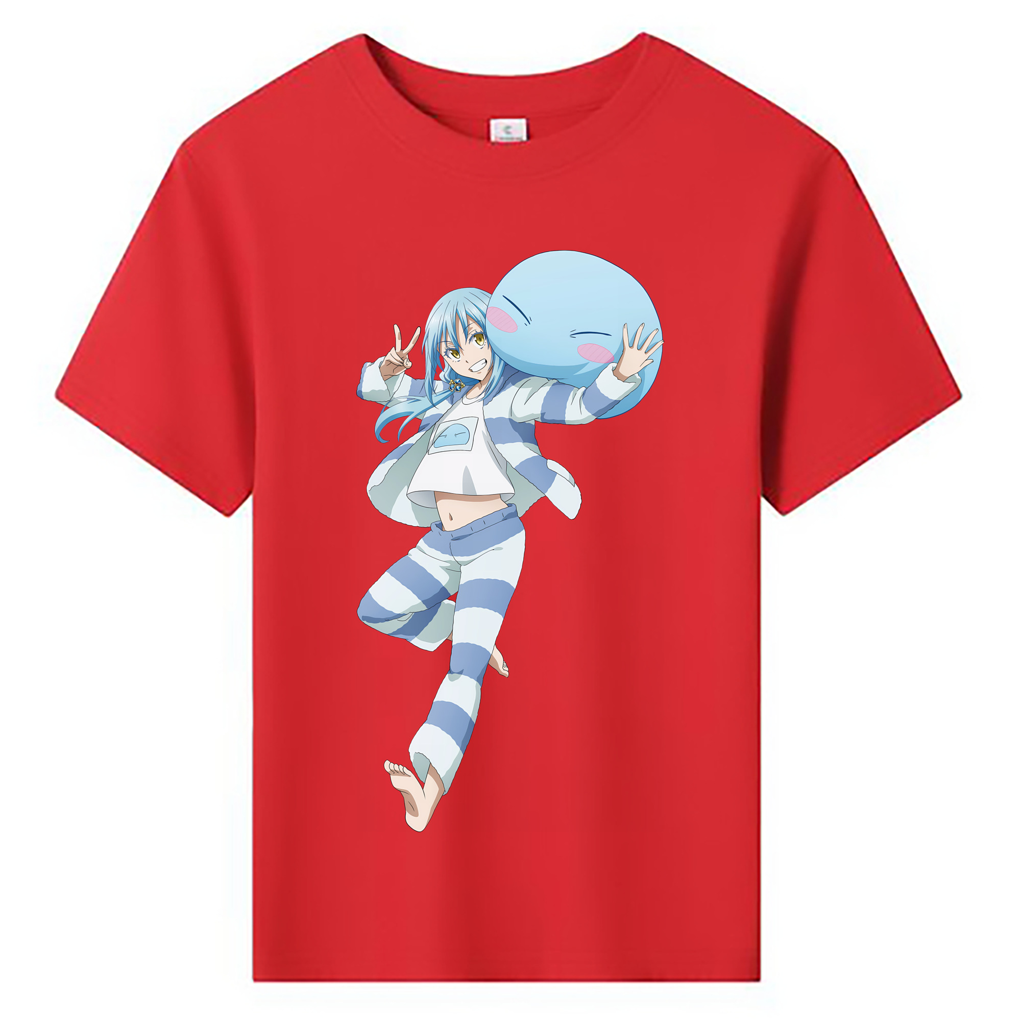 （画像用） 転スラ Regarding Reincarnated to Slime 綿100％キッズTシャツ（フロントプリント）