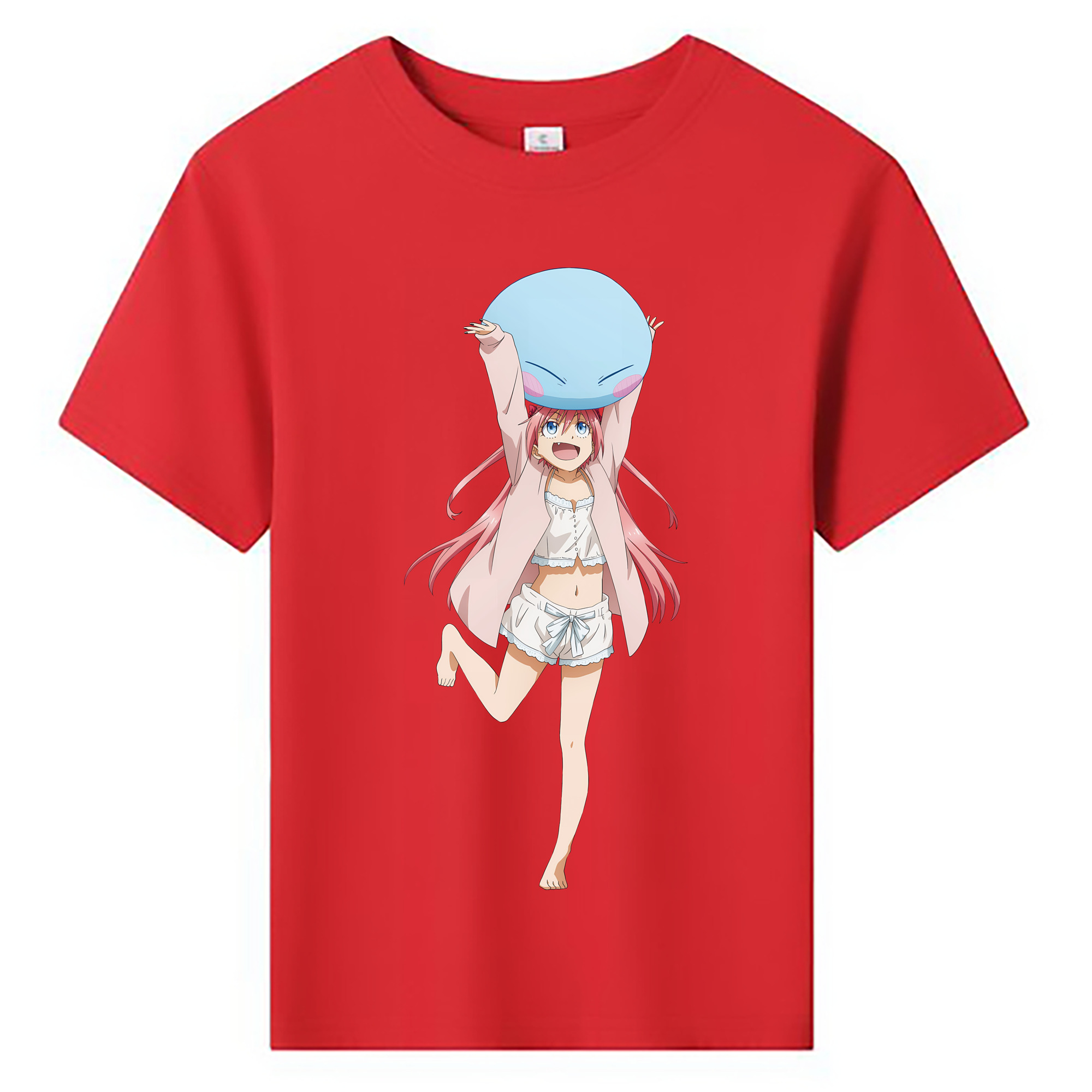 （画像用） 転スラ Regarding Reincarnated to Slime 綿100％キッズTシャツ（フロントプリント）
