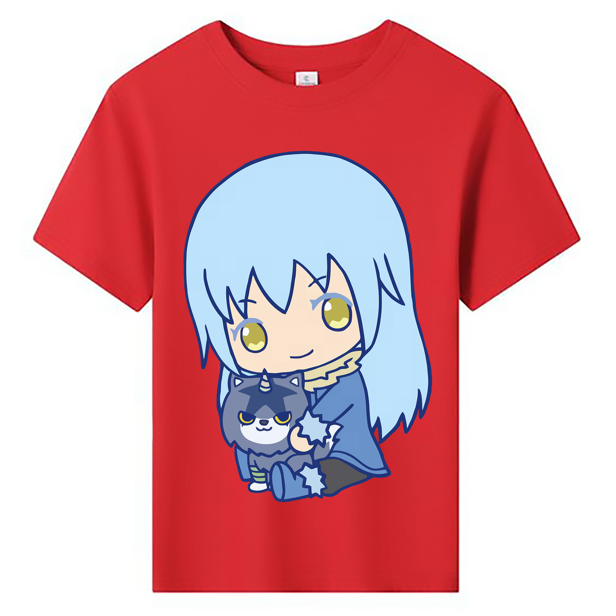 （画像用） 転スラ Regarding Reincarnated to Slime 綿100％キッズTシャツ（フロントプリント）