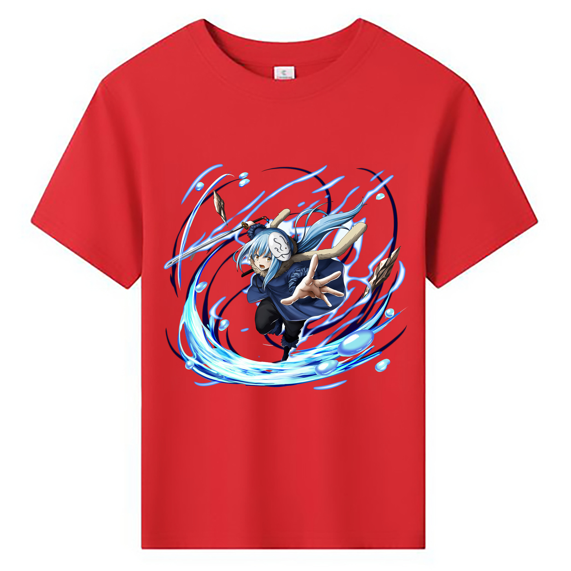 （画像用） 転スラ Regarding Reincarnated to Slime 綿100％キッズTシャツ（フロントプリント）