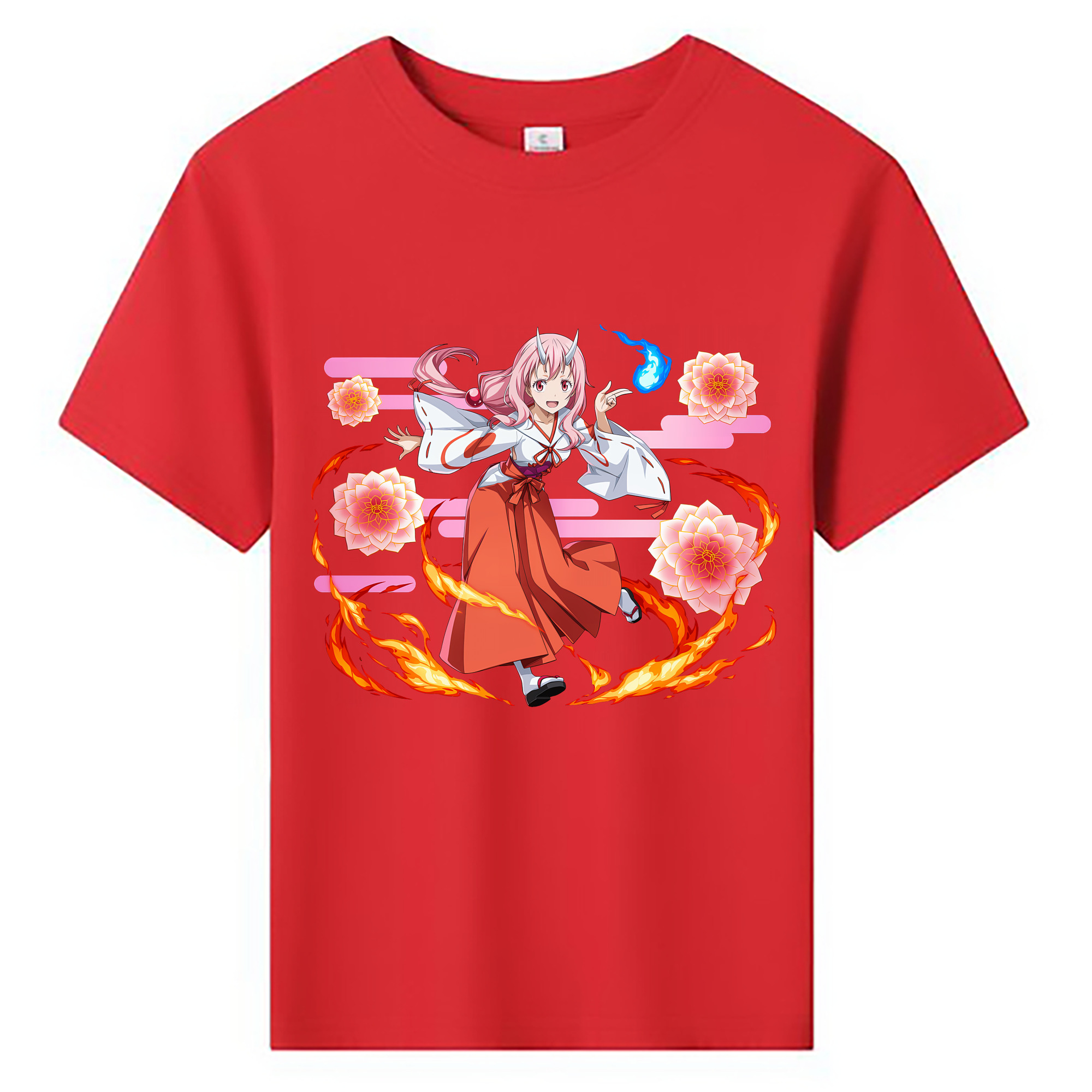 （画像用） 転スラ Regarding Reincarnated to Slime 綿100％キッズTシャツ（フロントプリント）