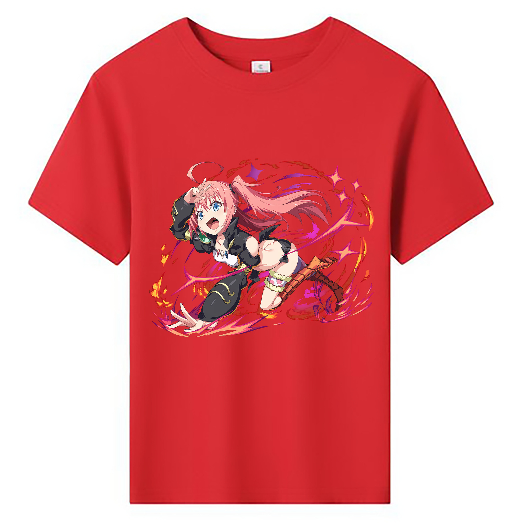 （画像用） 転スラ Regarding Reincarnated to Slime 綿100％キッズTシャツ（フロントプリント）