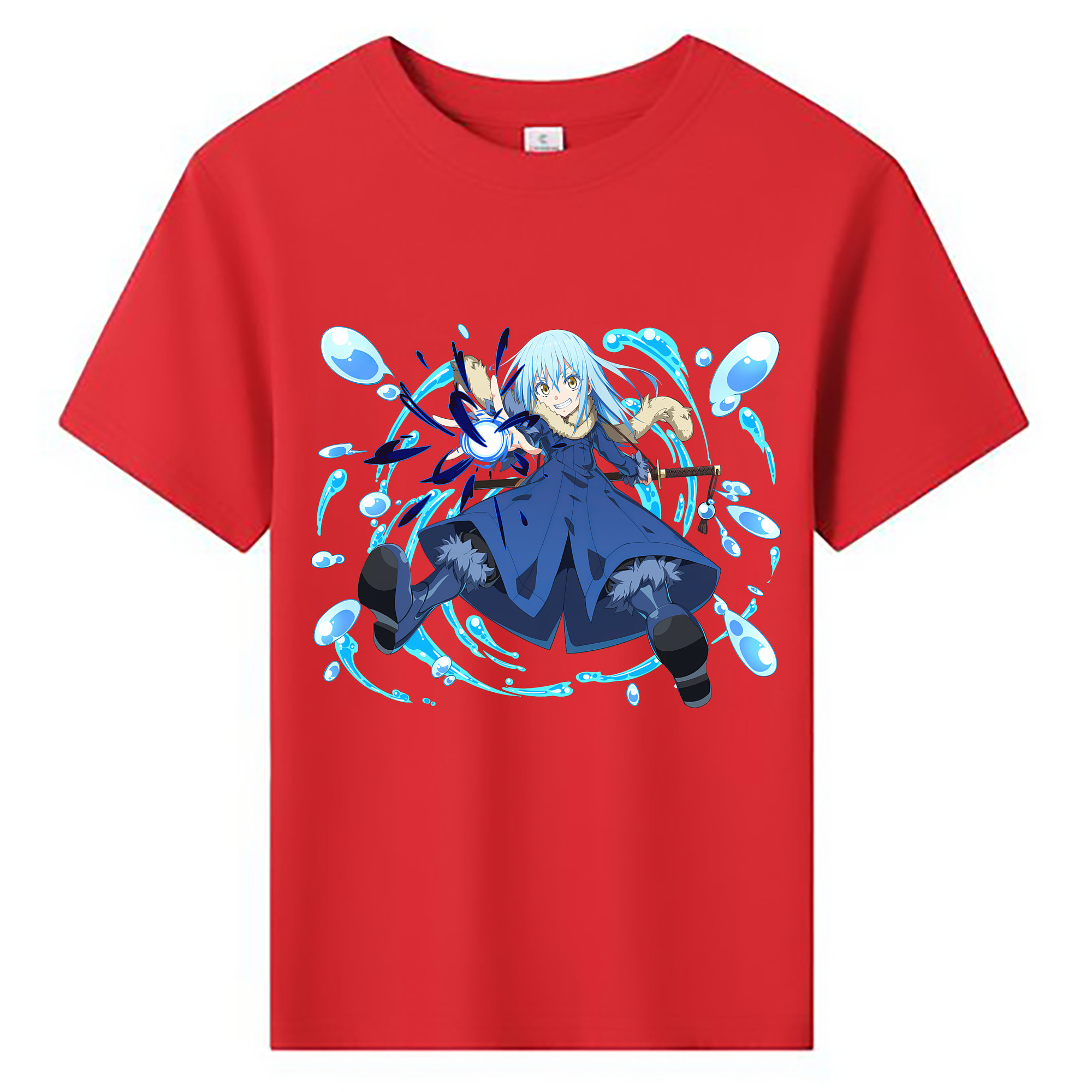 （画像用） 転スラ Regarding Reincarnated to Slime 綿100％キッズTシャツ（フロントプリント）