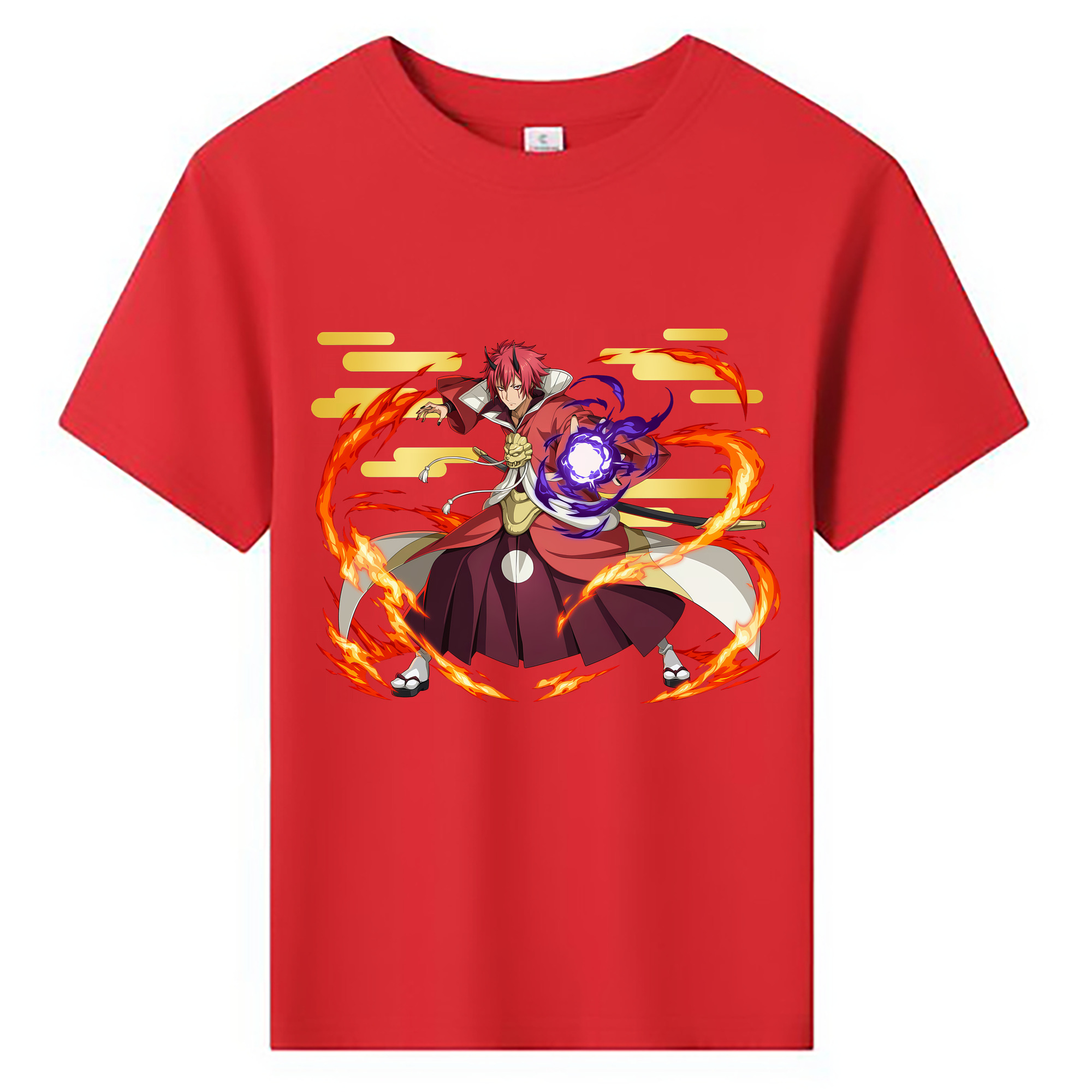 （画像用） 転スラ Regarding Reincarnated to Slime 綿100％キッズTシャツ（フロントプリント）