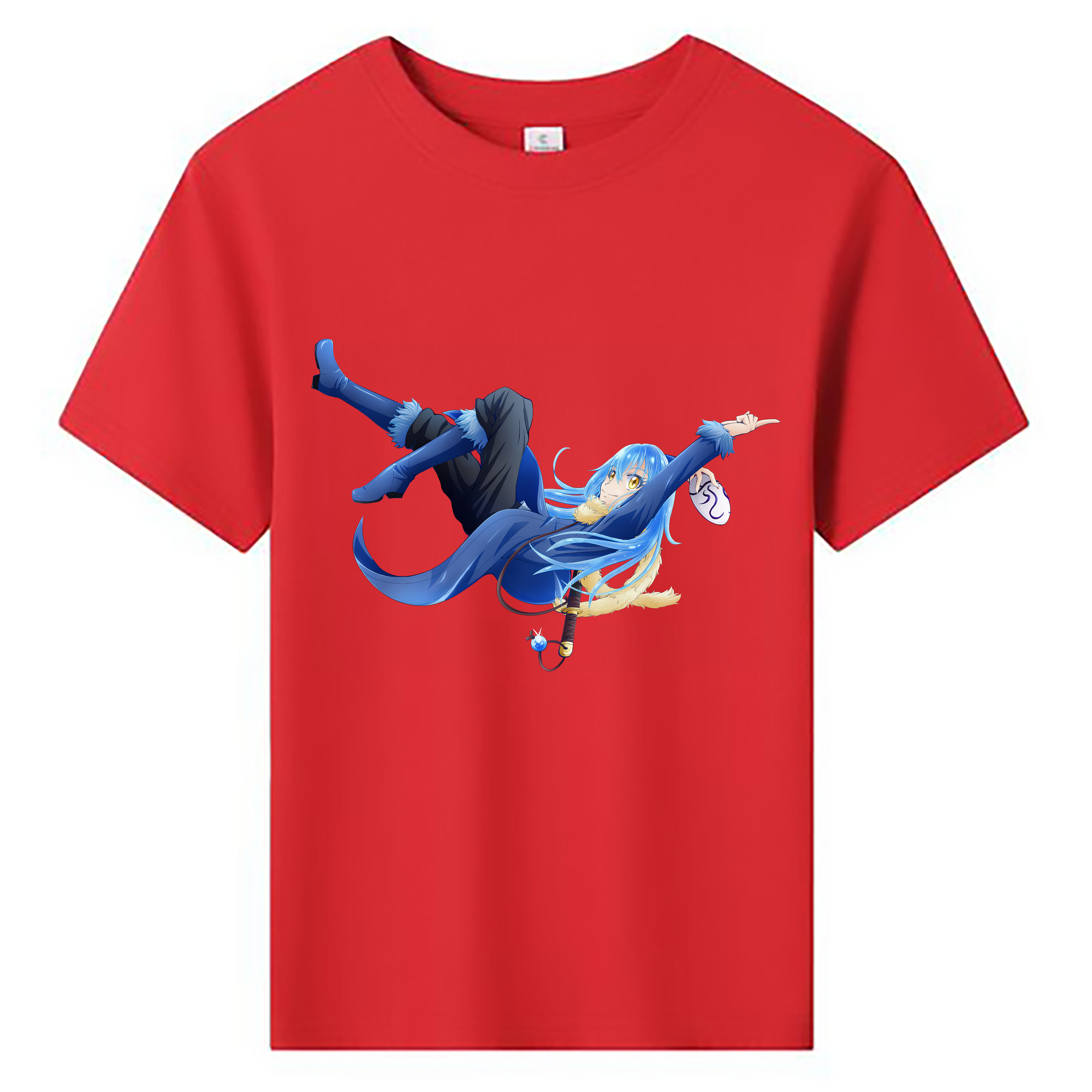 （画像用） 転スラ Regarding Reincarnated to Slime 綿100％キッズTシャツ（フロントプリント）