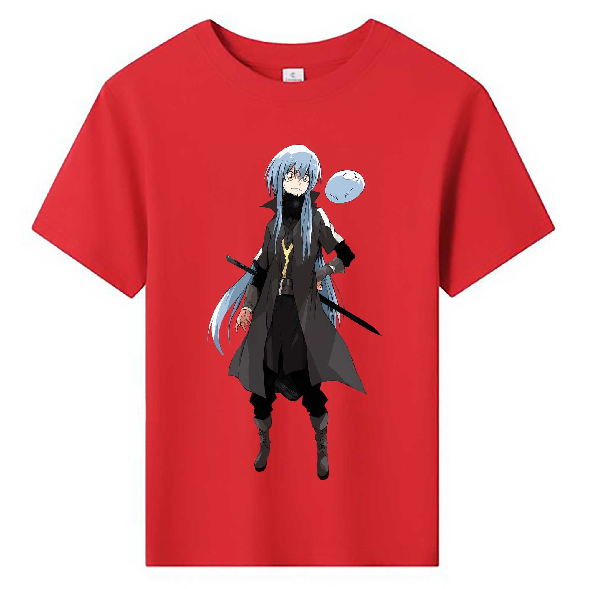 （画像用） 転スラ Regarding Reincarnated to Slime 綿100％キッズTシャツ（フロントプリント）