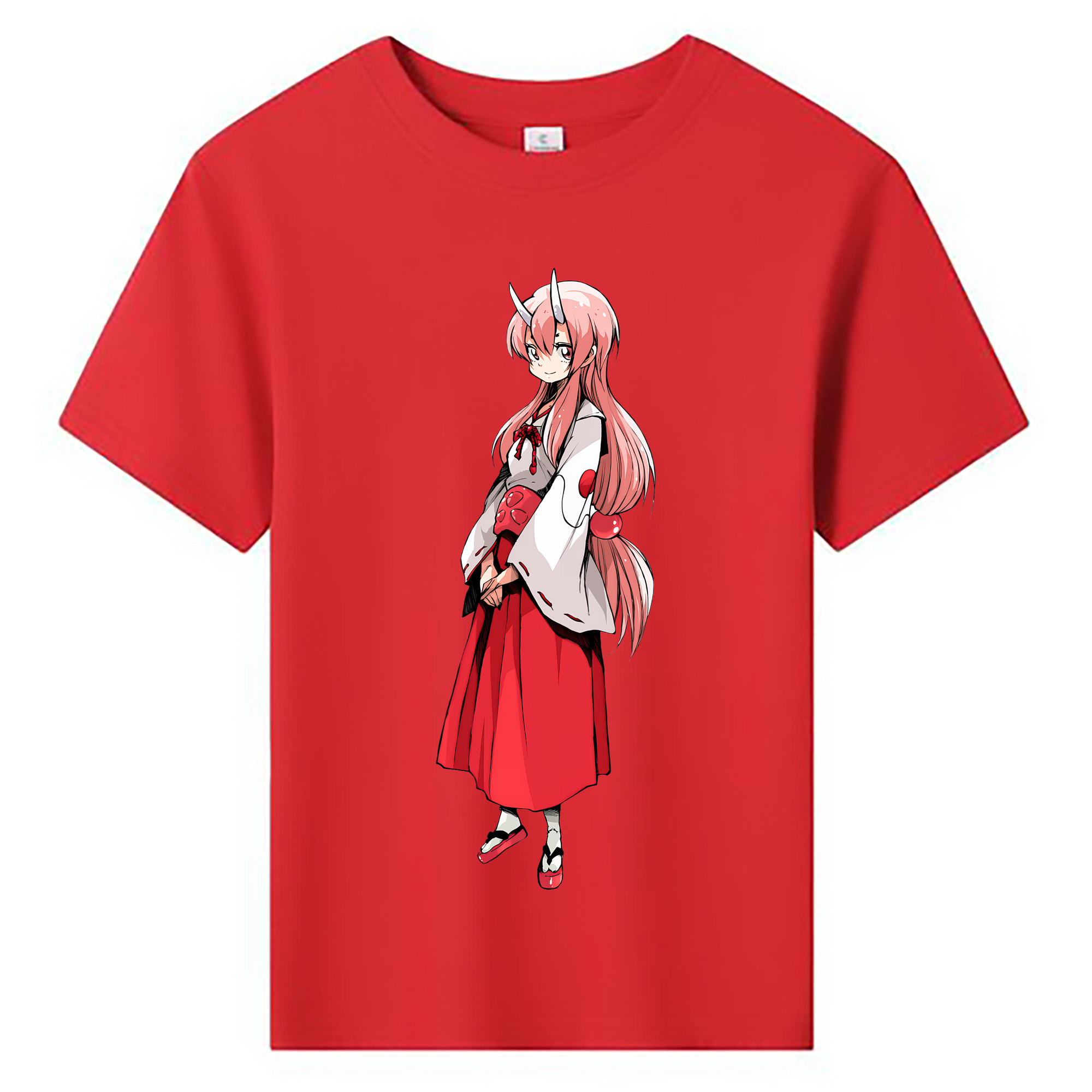 （画像用） 転スラ Regarding Reincarnated to Slime 綿100％キッズTシャツ（フロントプリント）