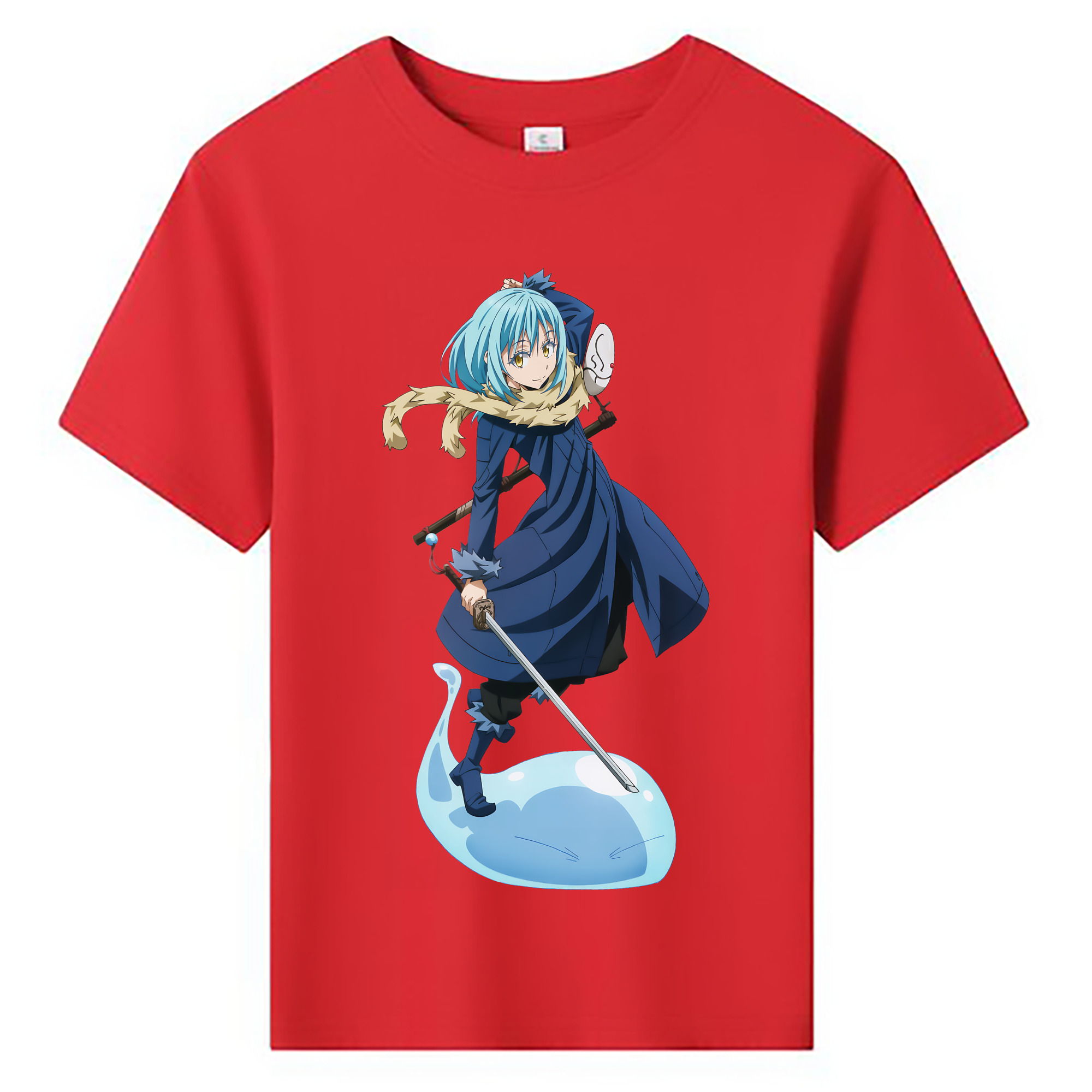 （画像用） 転スラ Regarding Reincarnated to Slime 綿100％キッズTシャツ（フロントプリント）