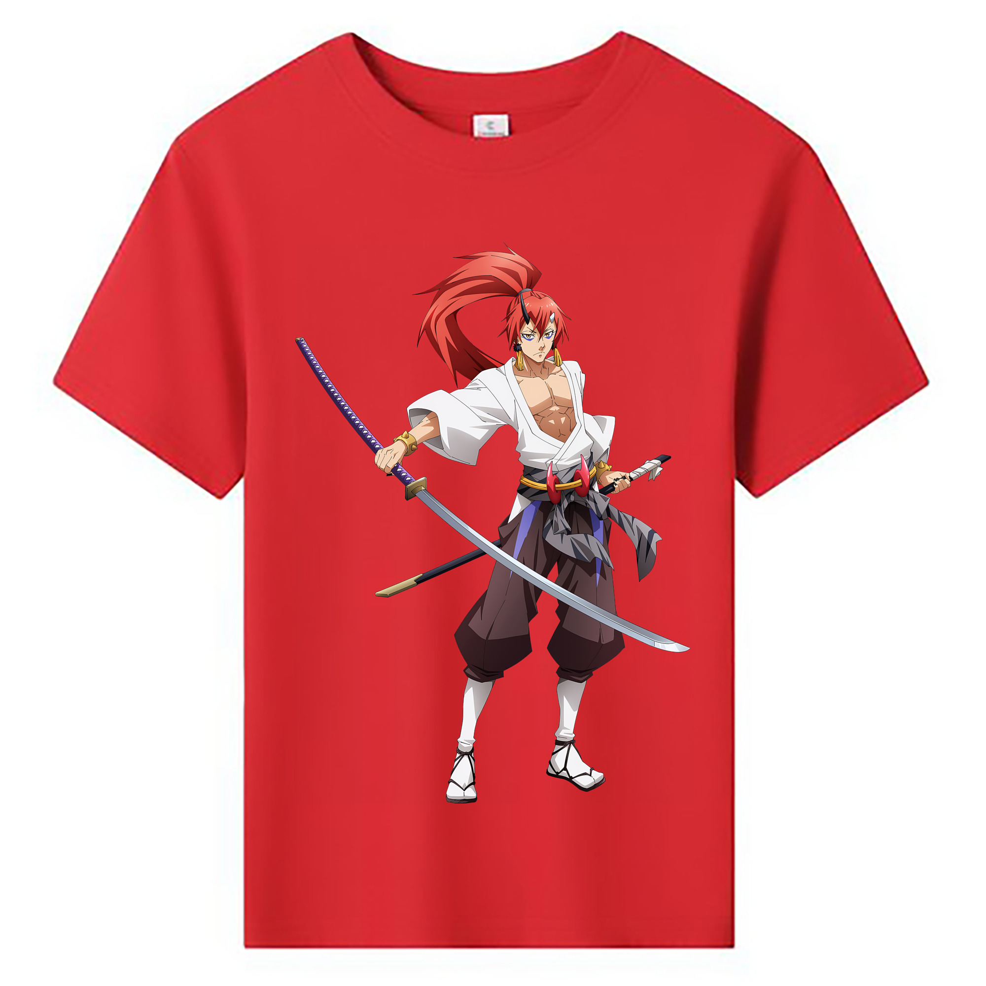 （画像用） 転スラ Regarding Reincarnated to Slime 綿100％キッズTシャツ（フロントプリント）