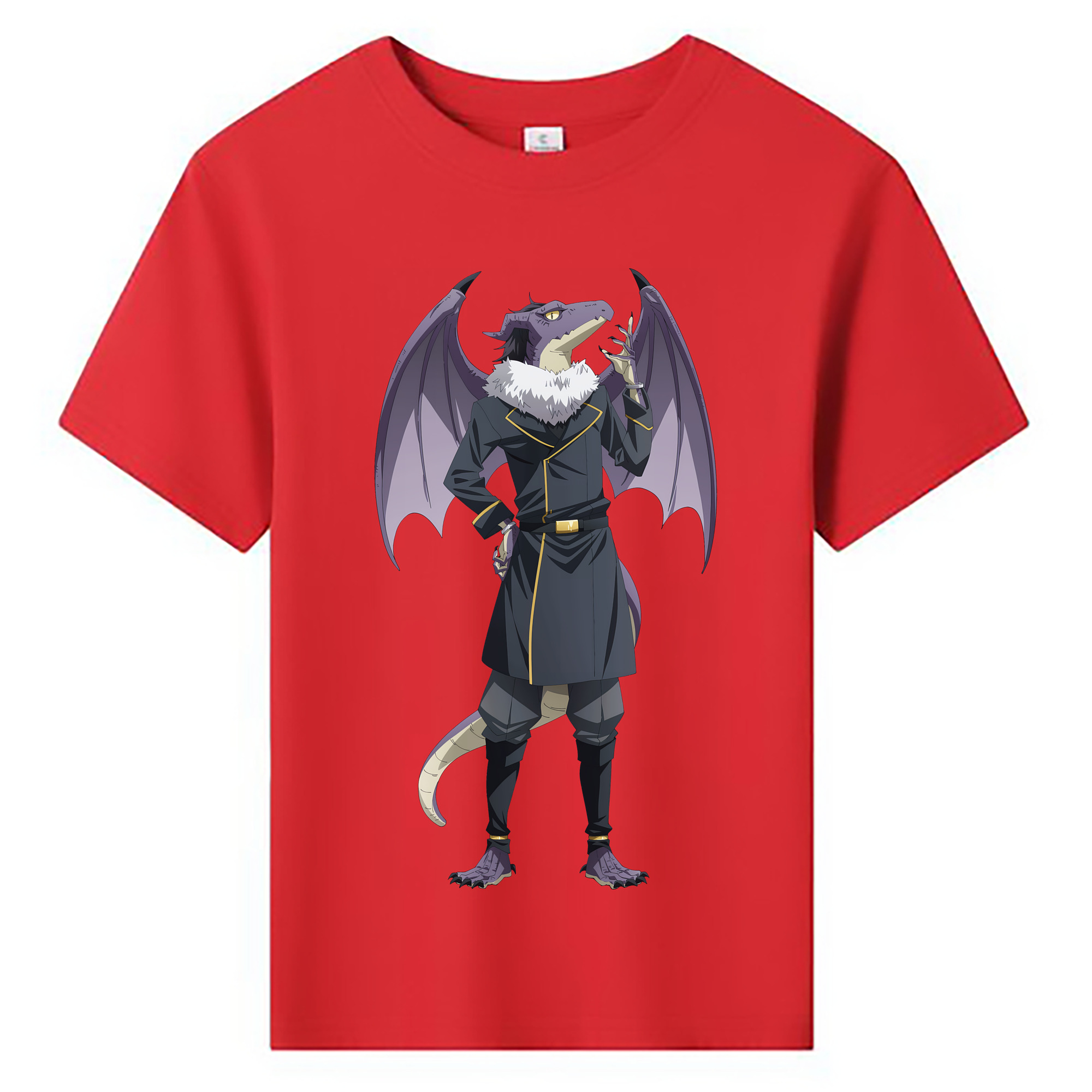 （画像用） 転スラ Regarding Reincarnated to Slime 綿100％キッズTシャツ（フロントプリント）