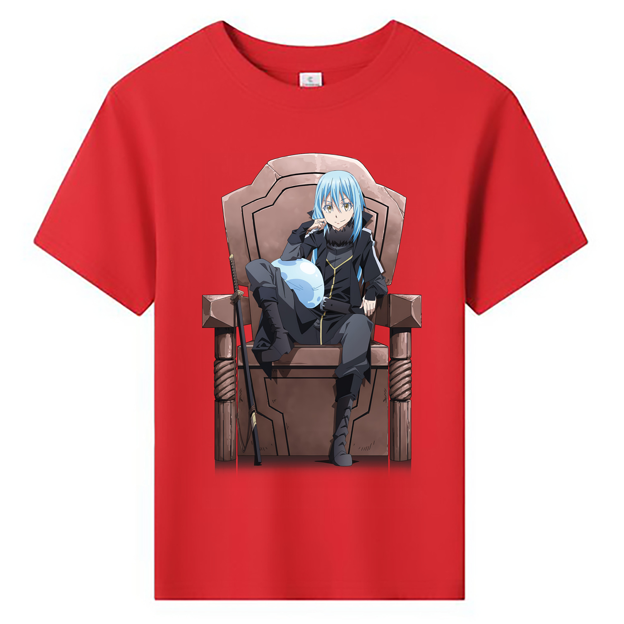 （画像用） 転スラ Regarding Reincarnated to Slime 綿100％キッズTシャツ（フロントプリント）