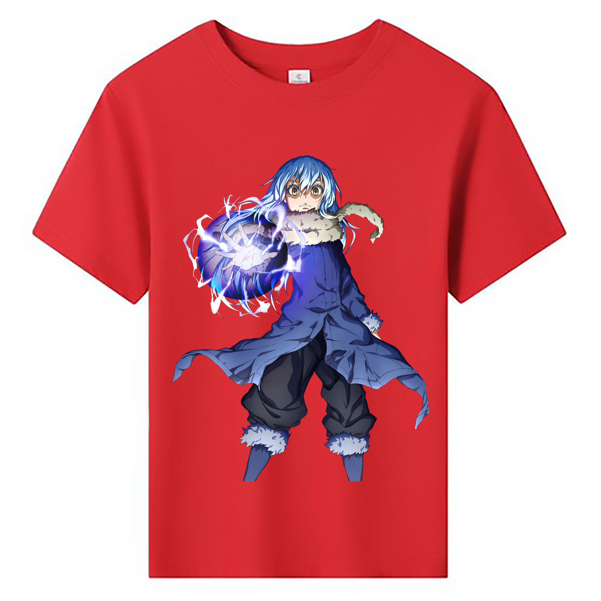 （画像用） 転スラ Regarding Reincarnated to Slime 綿100％キッズTシャツ（フロントプリント）