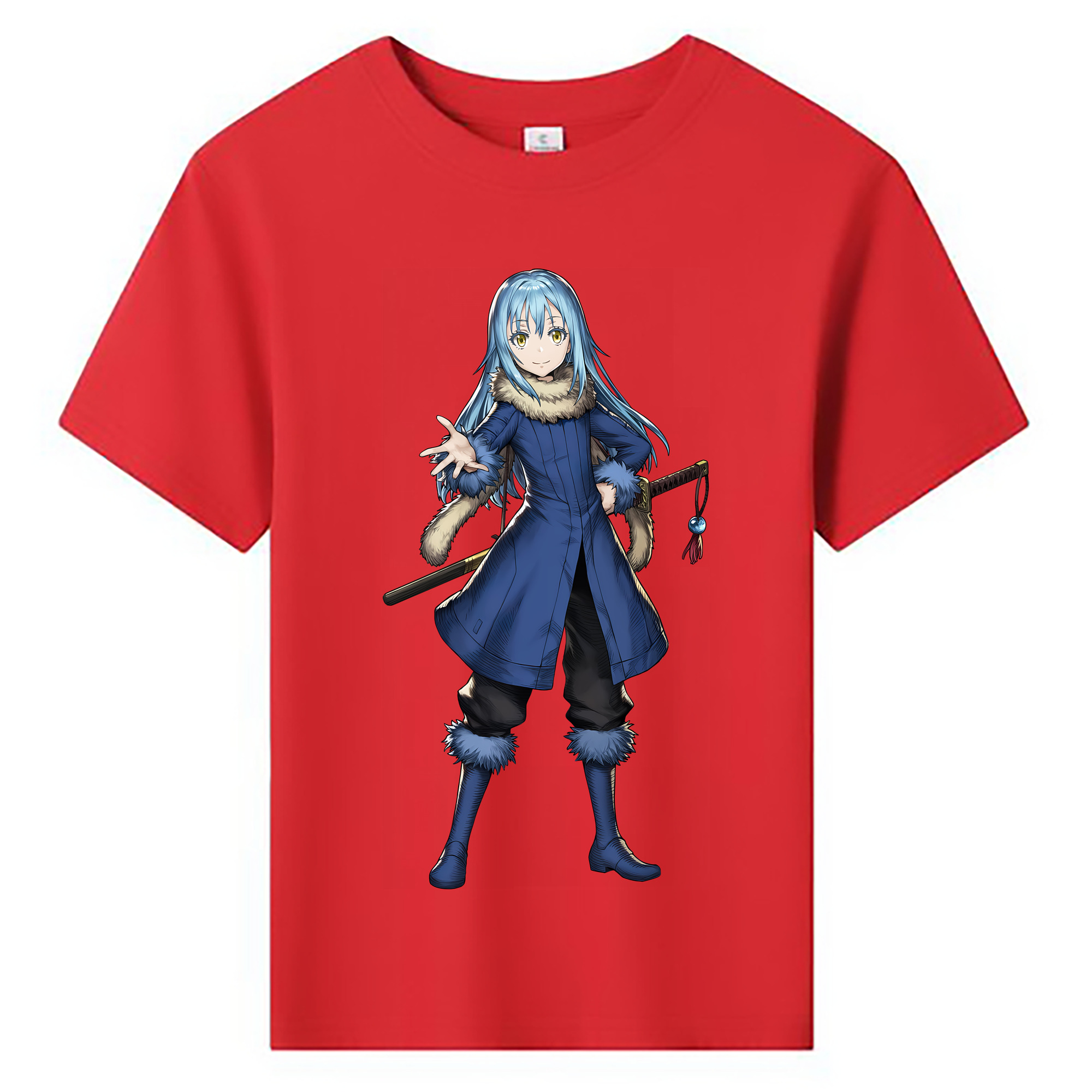 （画像用） 転スラ Regarding Reincarnated to Slime 綿100％キッズTシャツ（フロントプリント）